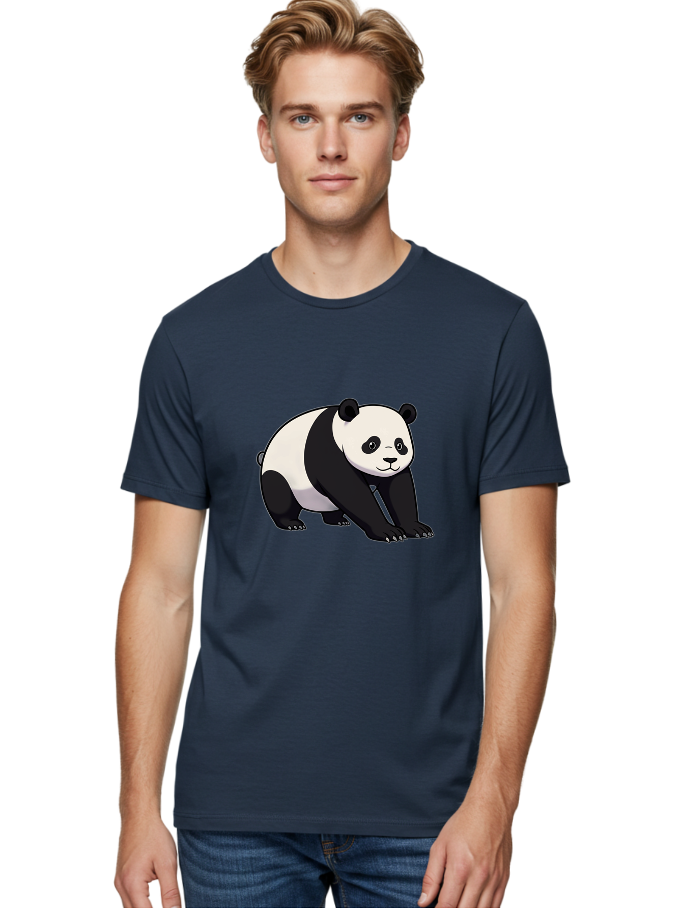 Panda-2 Men'S Graphic Tee, 100% Cotton, Comfortable Casual Summer Wear, Machine Washable, Vintage Camera, Old Camera, Antique Camera, Black Camera, Classic Photography, Photography Equipment, Nostalgic Device, Film Camera, Camera Art Baf260