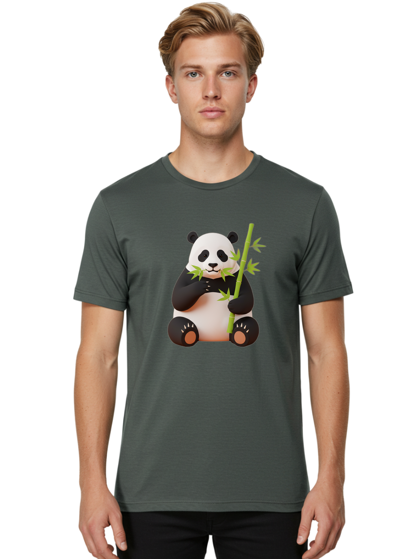 Panda-6 Men'S Graphic Tee, 100% Cotton, Comfortable Casual Summer Wear, Machine Washable, Vintage Camera, Old Camera, Antique Camera, Black Camera, Classic Photography, Photography Equipment, Nostalgic Device, Film Camera, Camera Art Baf264