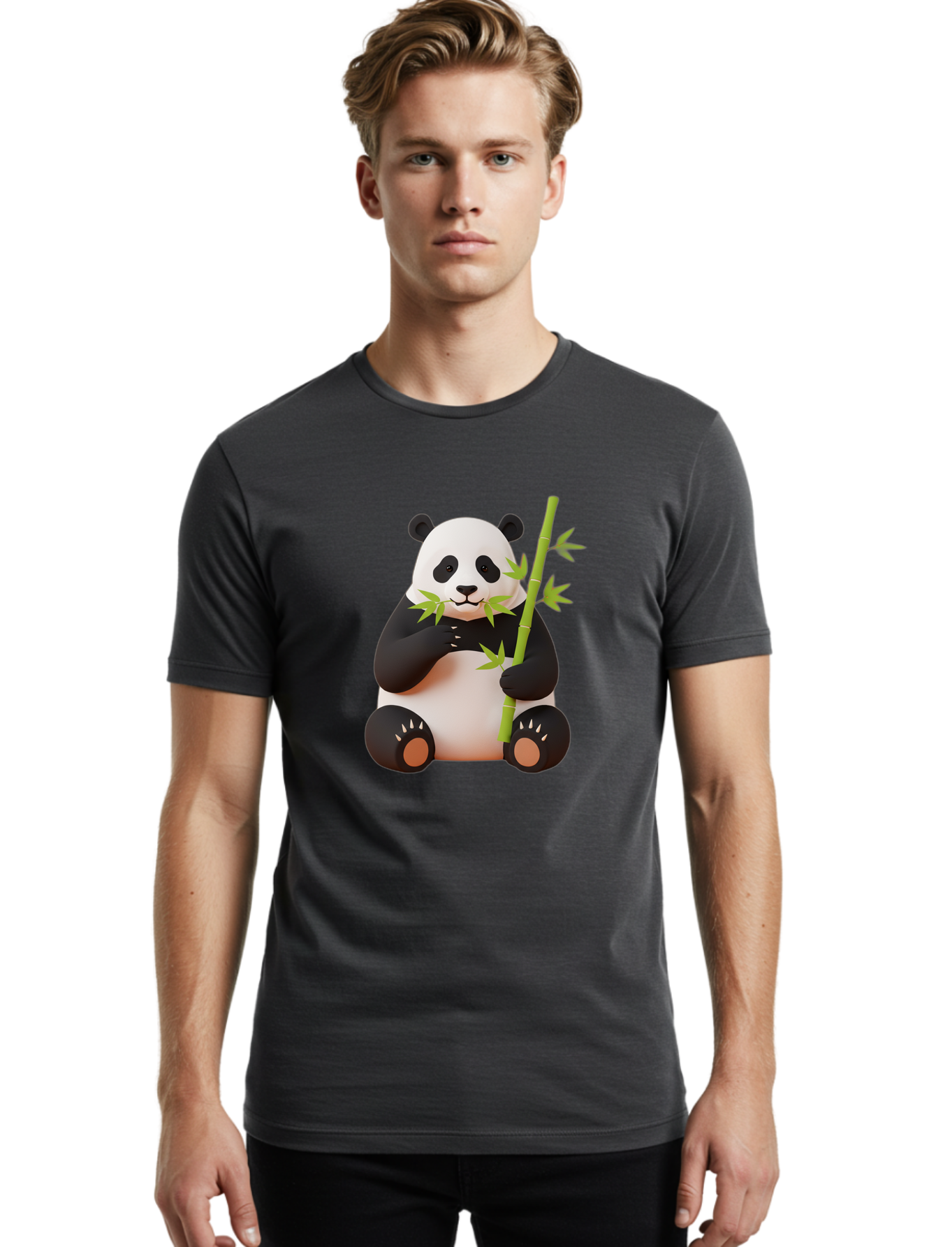 Panda-6 Men'S Graphic Tee, 100% Cotton, Comfortable Casual Summer Wear, Machine Washable, Vintage Camera, Old Camera, Antique Camera, Black Camera, Classic Photography, Photography Equipment, Nostalgic Device, Film Camera, Camera Art Baf264