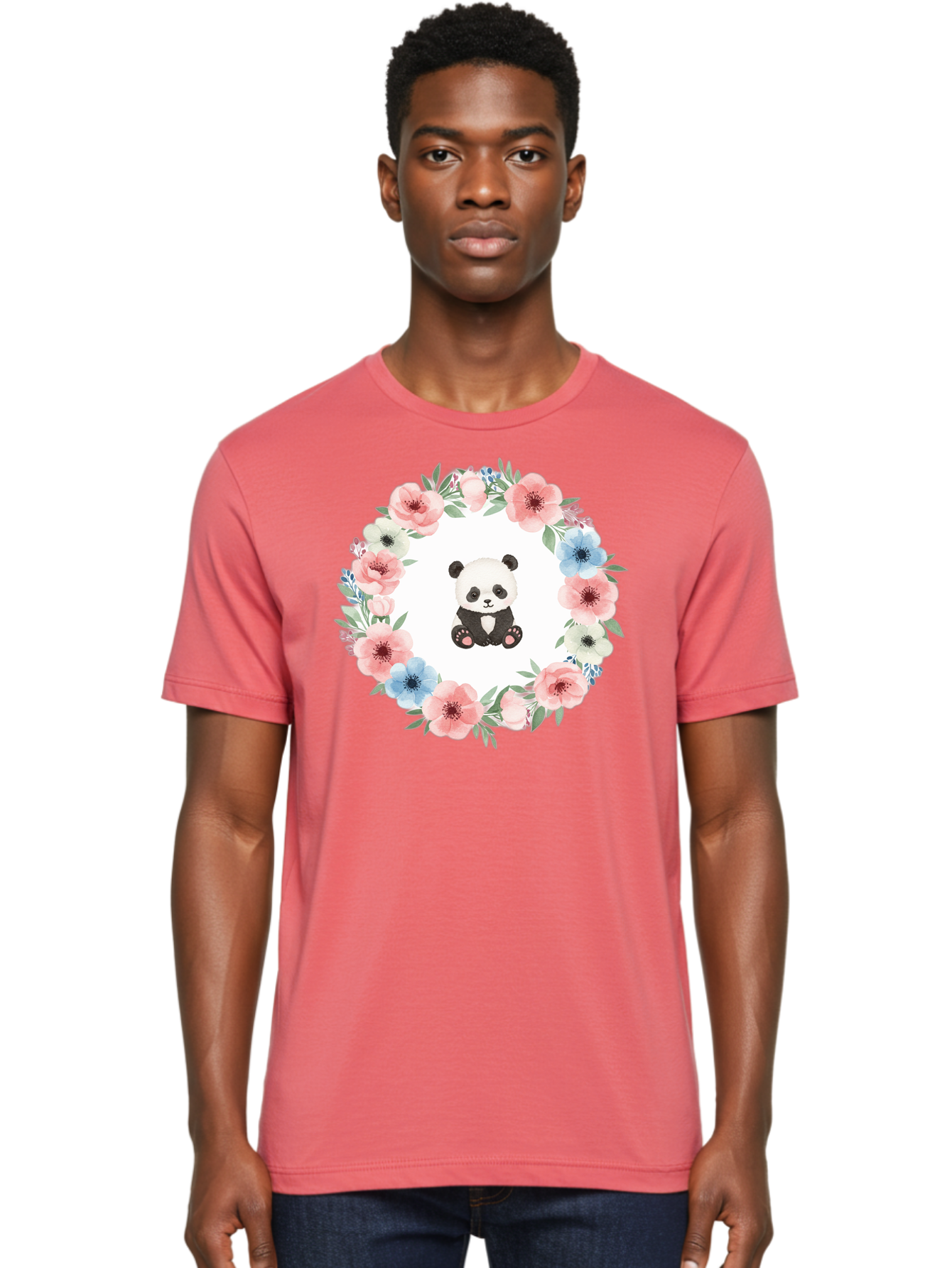 Panda-And-Flowers Men'S Graphic Tee, 100% Cotton, Comfortable Casual Summer Wear, Machine Washable, Vintage Camera, Old Camera, Antique Camera, Black Camera, Classic Photography, Photography Equipment, Nostalgic Device, Film Camera, Camera Art Baf266