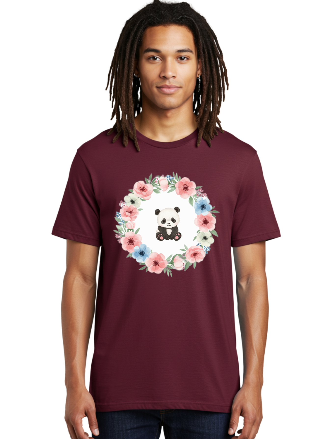 Panda-And-Flowers Men'S Graphic Tee, 100% Cotton, Comfortable Casual Summer Wear, Machine Washable, Vintage Camera, Old Camera, Antique Camera, Black Camera, Classic Photography, Photography Equipment, Nostalgic Device, Film Camera, Camera Art Baf266