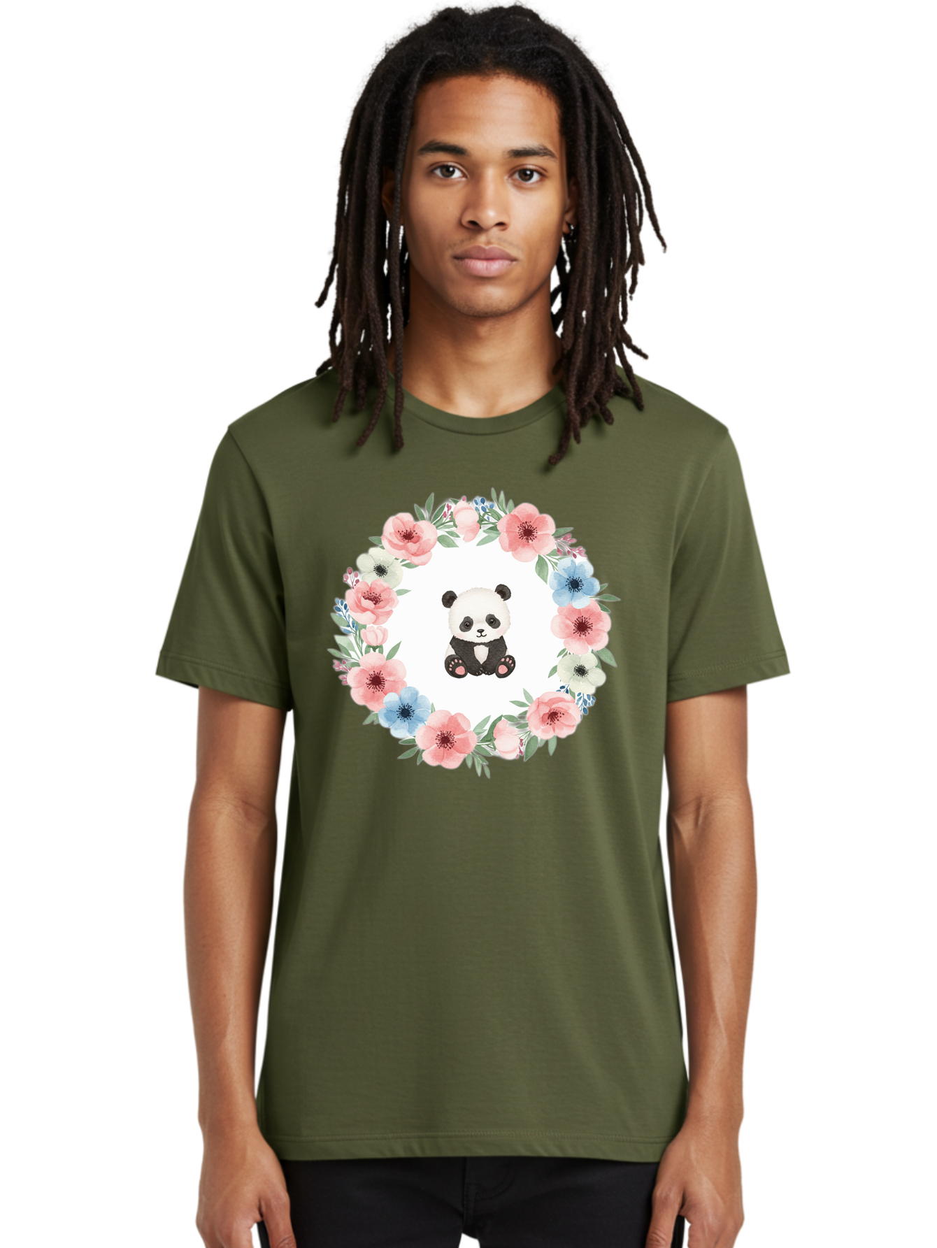 Panda-And-Flowers Men'S Graphic Tee, 100% Cotton, Comfortable Casual Summer Wear, Machine Washable, Vintage Camera, Old Camera, Antique Camera, Black Camera, Classic Photography, Photography Equipment, Nostalgic Device, Film Camera, Camera Art Baf266