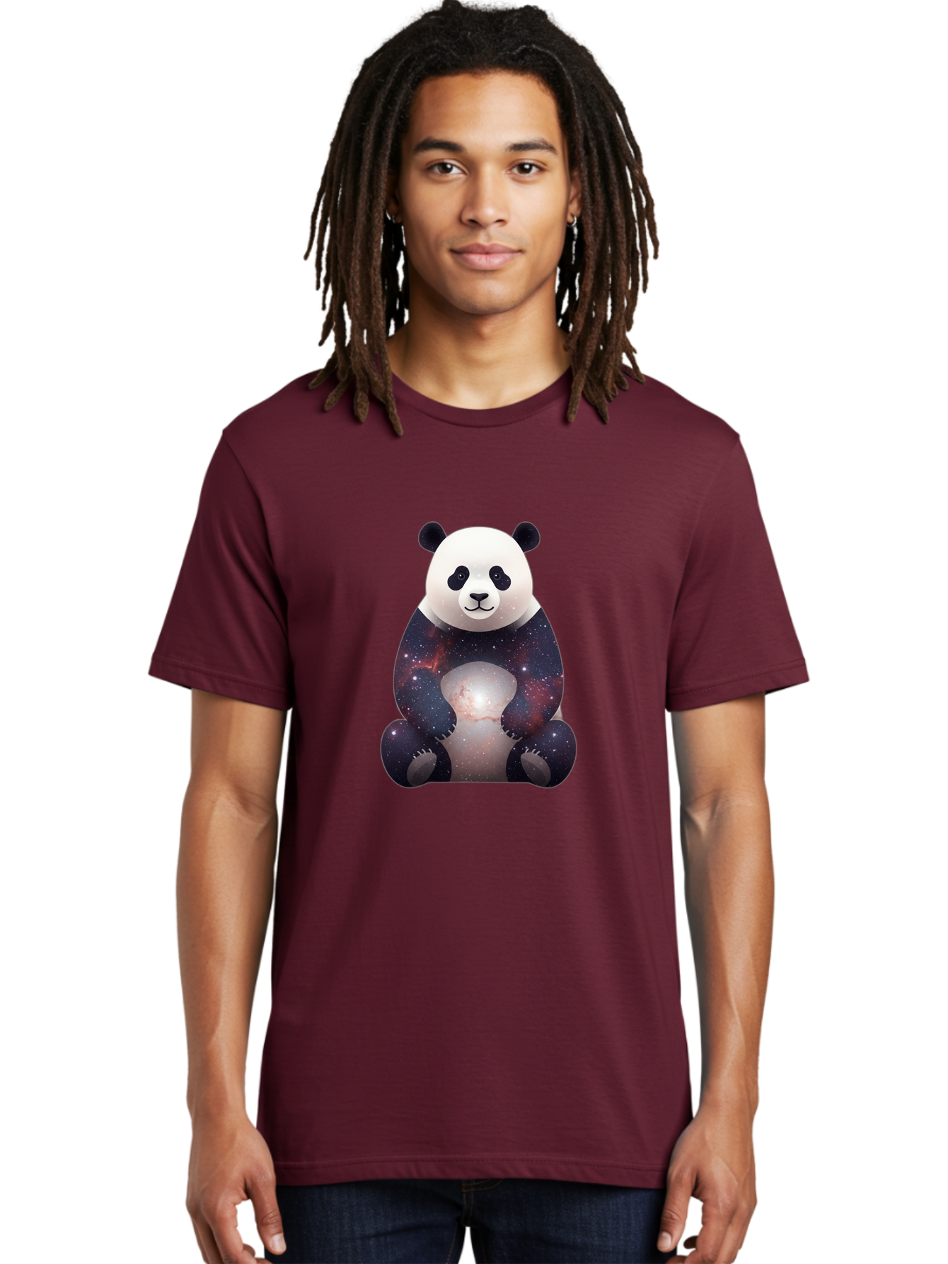 Panda-Bear-Galaxy Men'S Graphic Tee, 100% Cotton, Comfortable Casual Summer Wear, Machine Washable, Vintage Camera, Old Camera, Antique Camera, Black Camera, Classic Photography, Photography Equipment, Nostalgic Device, Film Camera, Camera Art Baf267