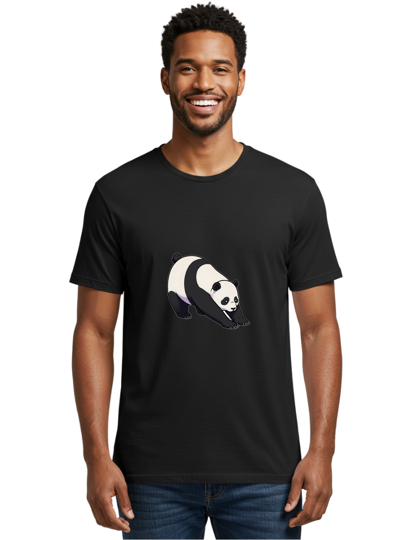 Panda-Doing-Yoga Men'S Graphic Tee, 100% Cotton, Comfortable Casual Summer Wear, Machine Washable, Vintage Camera, Old Camera, Antique Camera, Black Camera, Classic Photography, Photography Equipment, Nostalgic Device, Film Camera, Camera Art Baf272