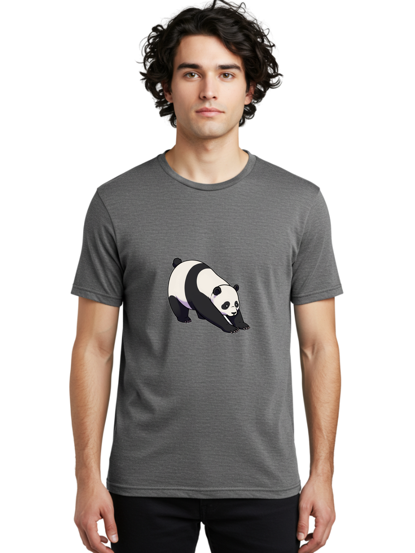 Panda-Doing-Yoga Men'S Graphic Tee, 100% Cotton, Comfortable Casual Summer Wear, Machine Washable, Vintage Camera, Old Camera, Antique Camera, Black Camera, Classic Photography, Photography Equipment, Nostalgic Device, Film Camera, Camera Art Baf272