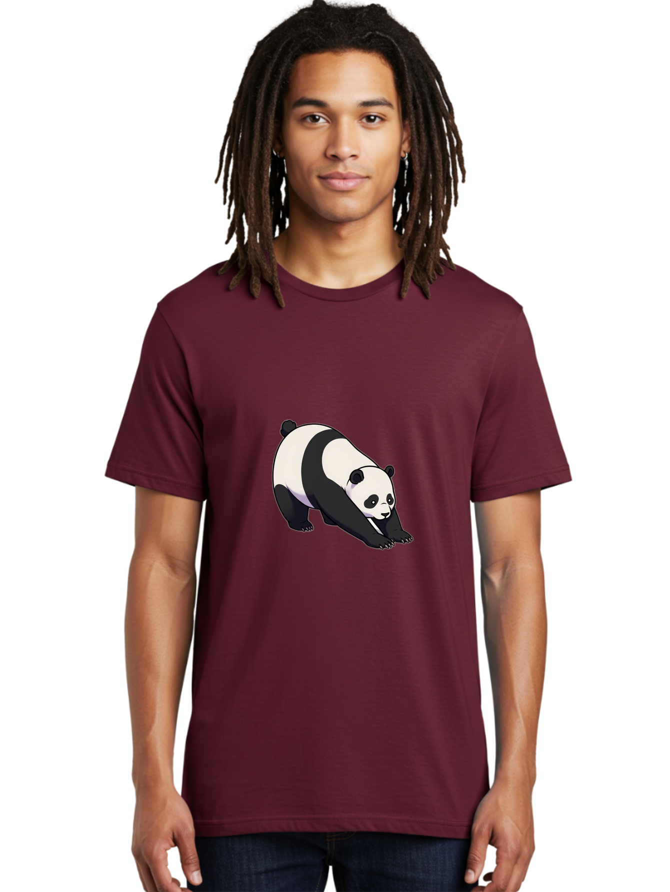 Panda-Doing-Yoga Men'S Graphic Tee, 100% Cotton, Comfortable Casual Summer Wear, Machine Washable, Vintage Camera, Old Camera, Antique Camera, Black Camera, Classic Photography, Photography Equipment, Nostalgic Device, Film Camera, Camera Art Baf272