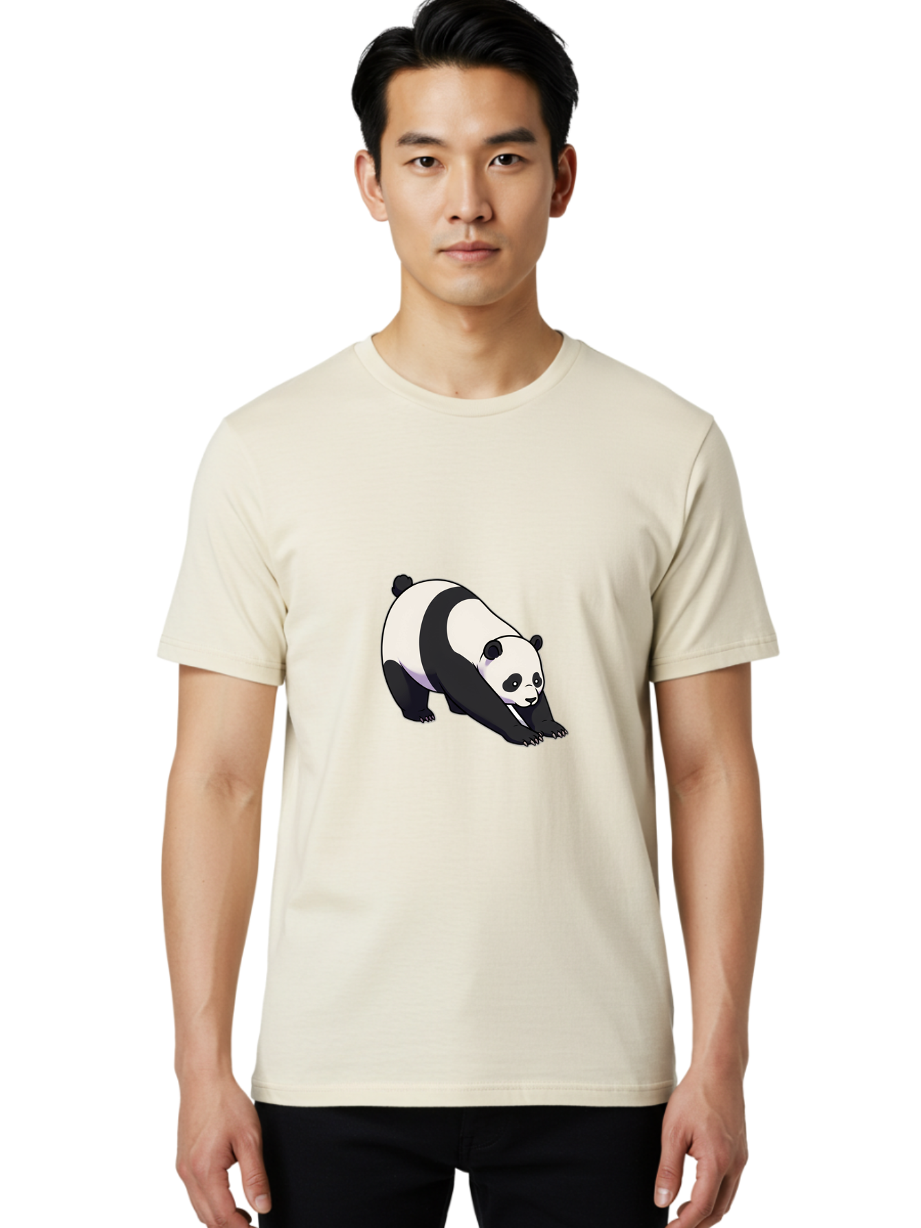Panda-Doing-Yoga Men'S Graphic Tee, 100% Cotton, Comfortable Casual Summer Wear, Machine Washable, Vintage Camera, Old Camera, Antique Camera, Black Camera, Classic Photography, Photography Equipment, Nostalgic Device, Film Camera, Camera Art Baf272