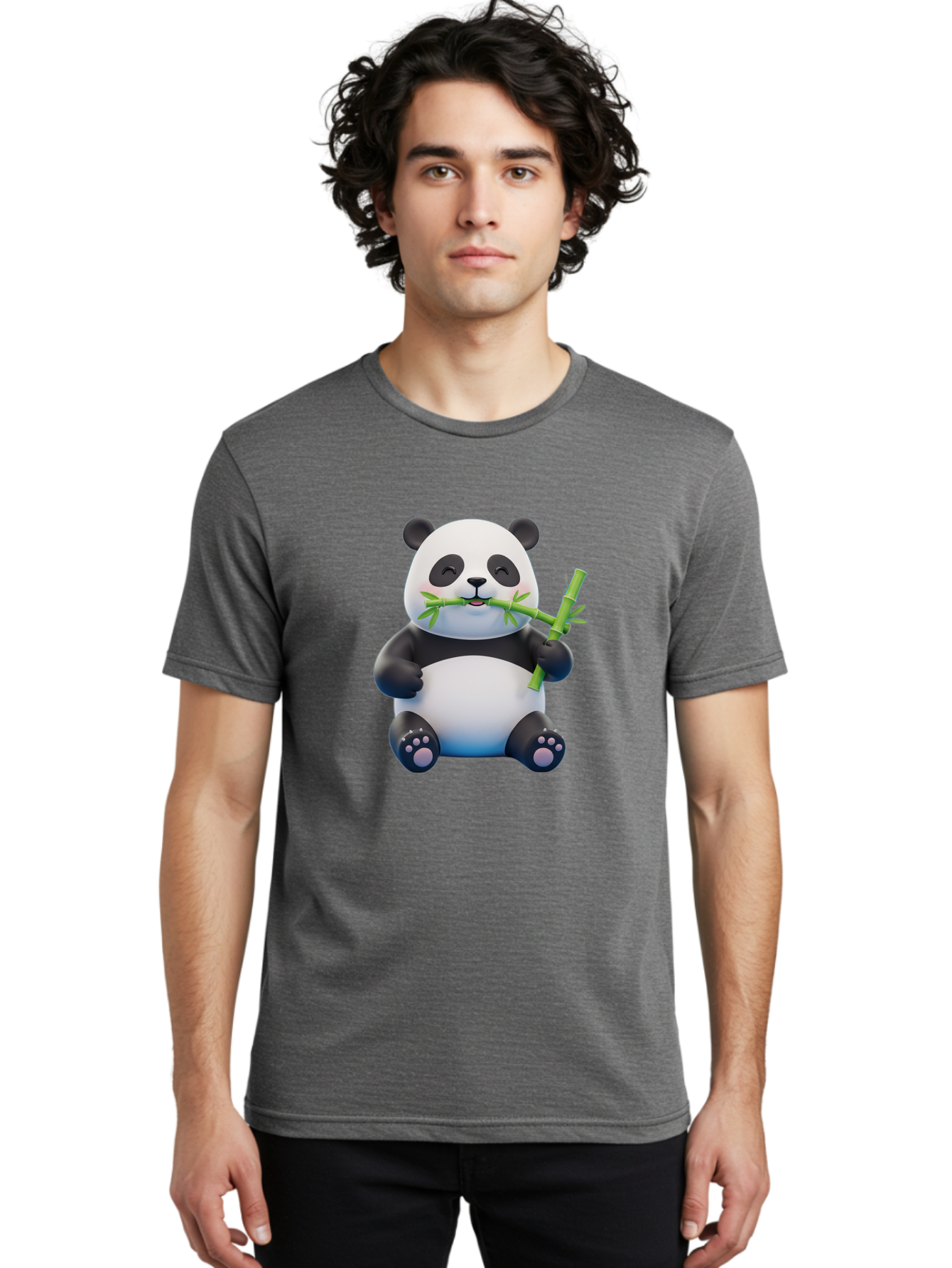 Panda-Eating-Bamboo-1 Men'S Graphic Tee, 100% Cotton, Comfortable Casual Summer Wear, Machine Washable, Vintage Camera, Old Camera, Antique Camera, Black Camera, Classic Photography, Photography Equipment, Nostalgic Device, Film Camera, Baf273