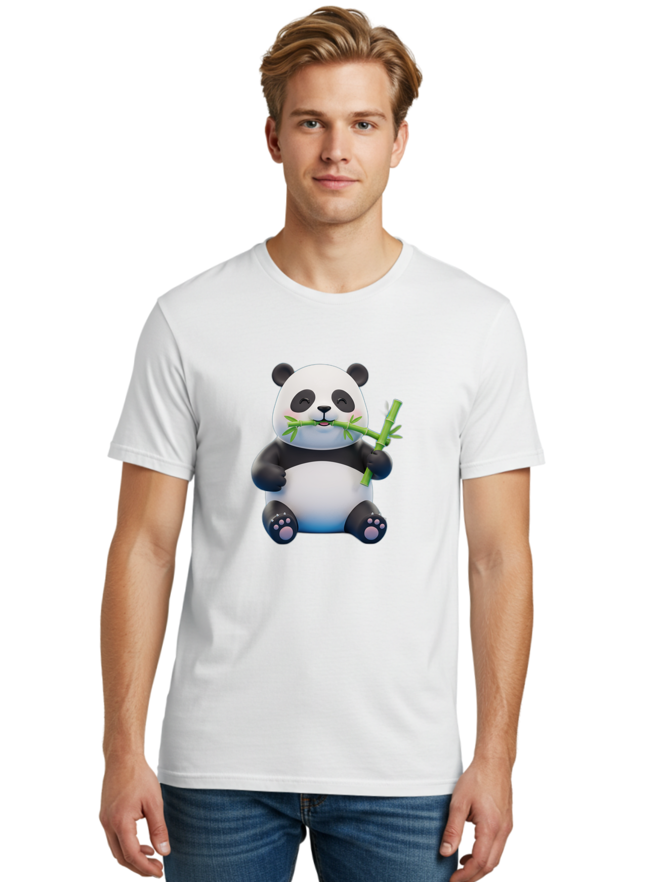 Panda-Eating-Bamboo-1 Men'S Graphic Tee, 100% Cotton, Comfortable Casual Summer Wear, Machine Washable, Vintage Camera, Old Camera, Antique Camera, Black Camera, Classic Photography, Photography Equipment, Nostalgic Device, Film Camera, Baf273
