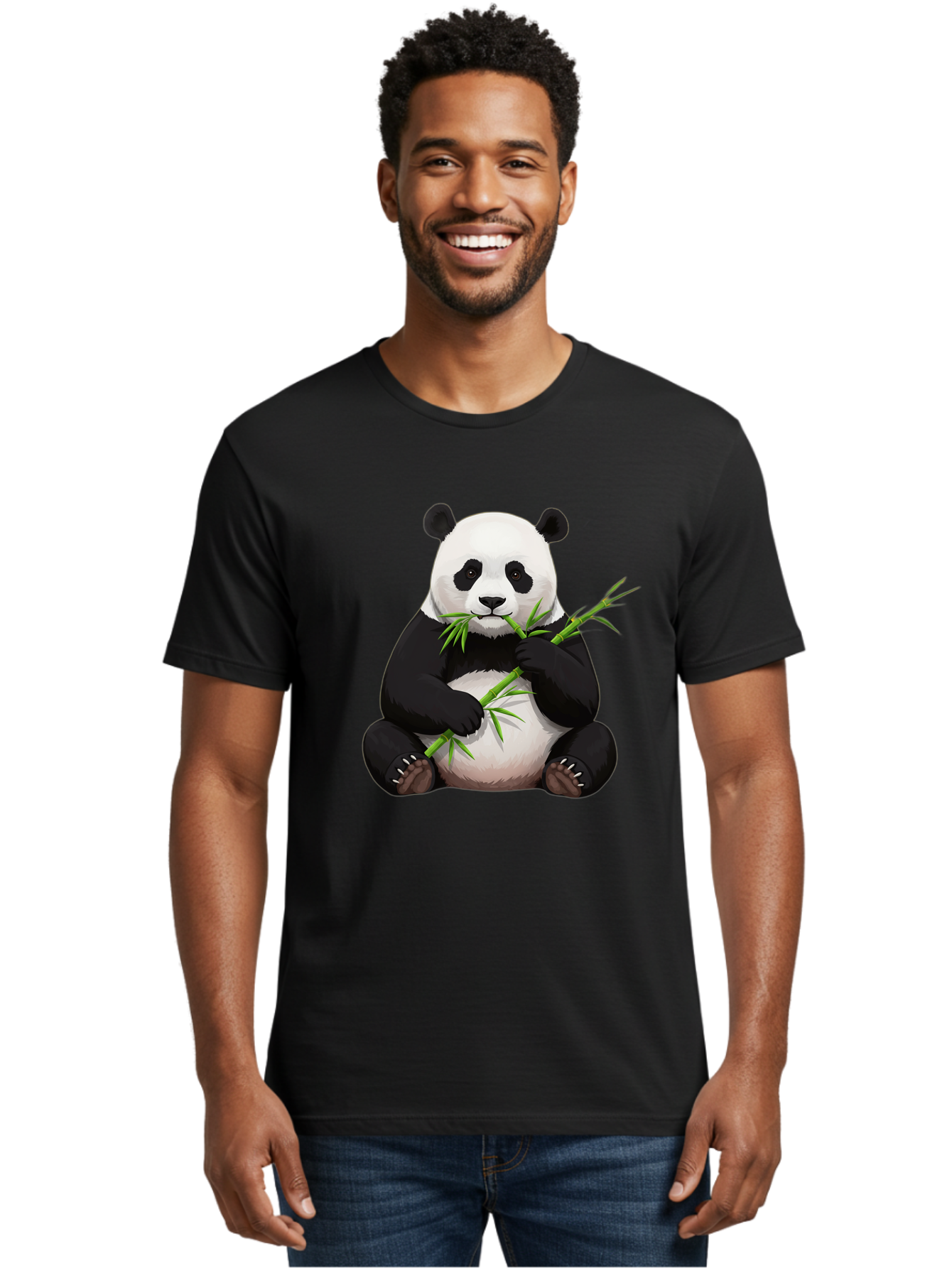 Panda-Eating-Bamboo-3 Men'S Graphic Tee, 100% Cotton, Comfortable Casual Summer Wear, Machine Washable, Vintage Camera, Old Camera, Antique Camera, Black Camera, Classic Photography, Photography Equipment, Nostalgic Device, Film Camera, Baf275