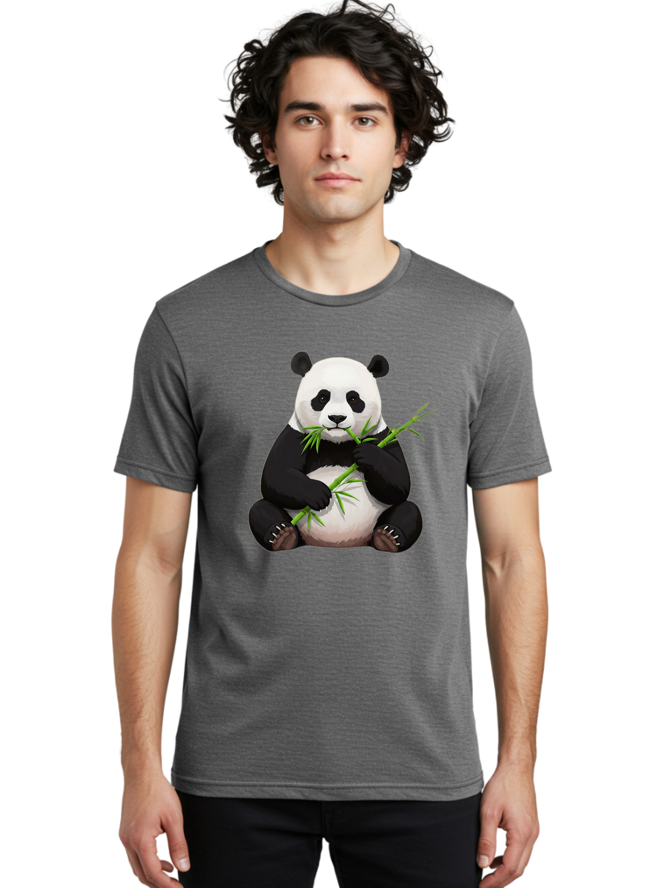 Panda-Eating-Bamboo-3 Men'S Graphic Tee, 100% Cotton, Comfortable Casual Summer Wear, Machine Washable, Vintage Camera, Old Camera, Antique Camera, Black Camera, Classic Photography, Photography Equipment, Nostalgic Device, Film Camera, Baf275