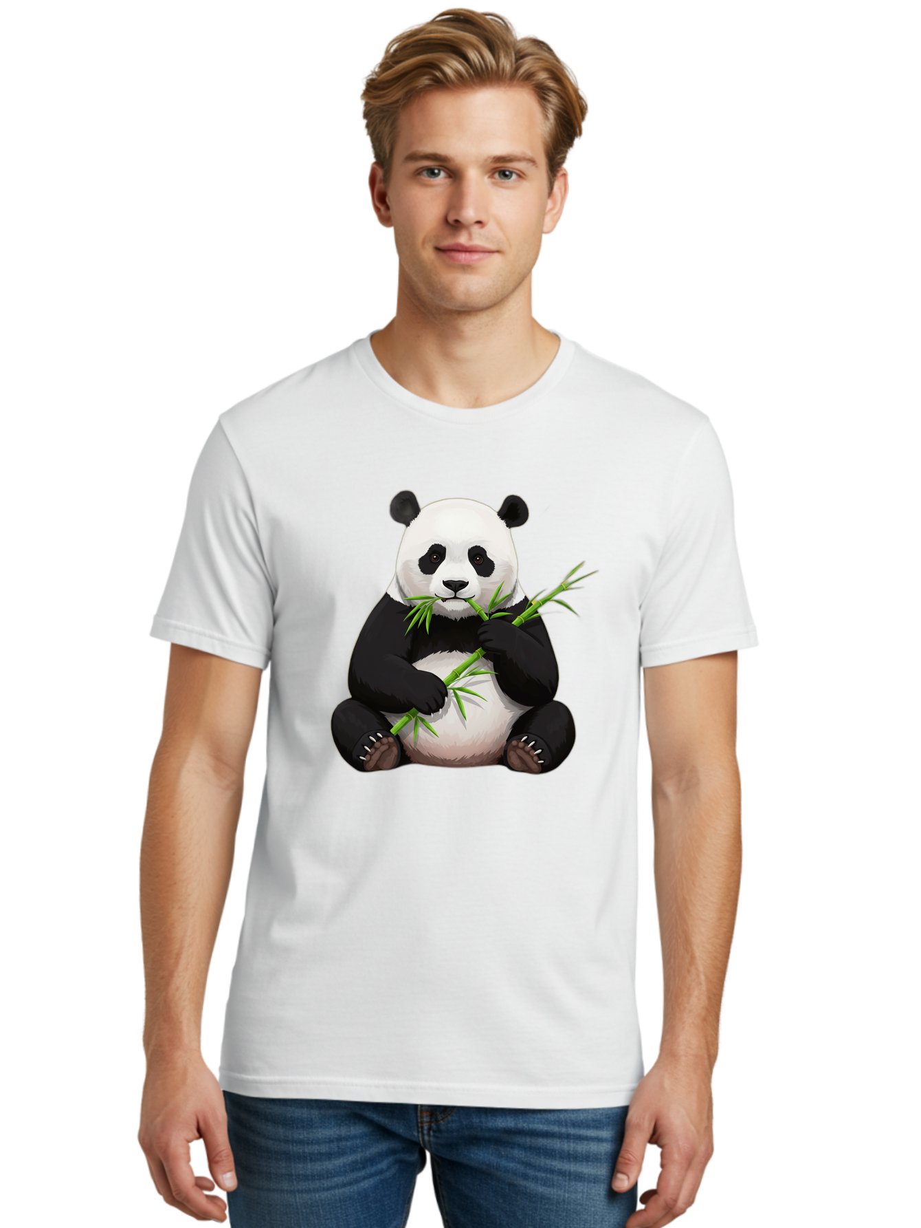Panda-Eating-Bamboo-3 Men'S Graphic Tee, 100% Cotton, Comfortable Casual Summer Wear, Machine Washable, Vintage Camera, Old Camera, Antique Camera, Black Camera, Classic Photography, Photography Equipment, Nostalgic Device, Film Camera, Baf275