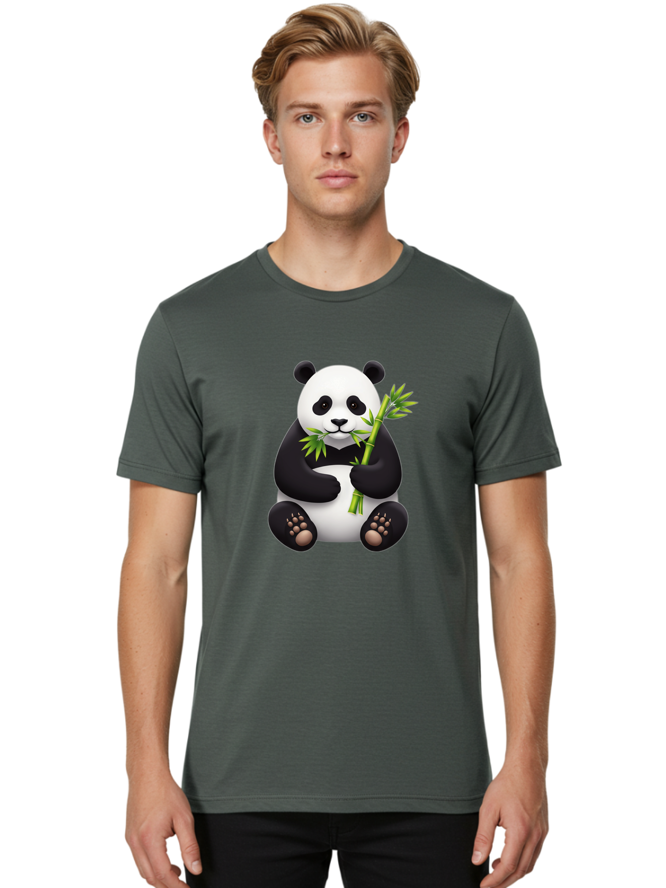 Panda-Eating-Bamboo-4 Men'S Graphic Tee, 100% Cotton, Comfortable Casual Summer Wear, Machine Washable, Vintage Camera, Old Camera, Antique Camera, Black Camera, Classic Photography, Photography Equipment, Nostalgic Device, Film Camera, Baf276