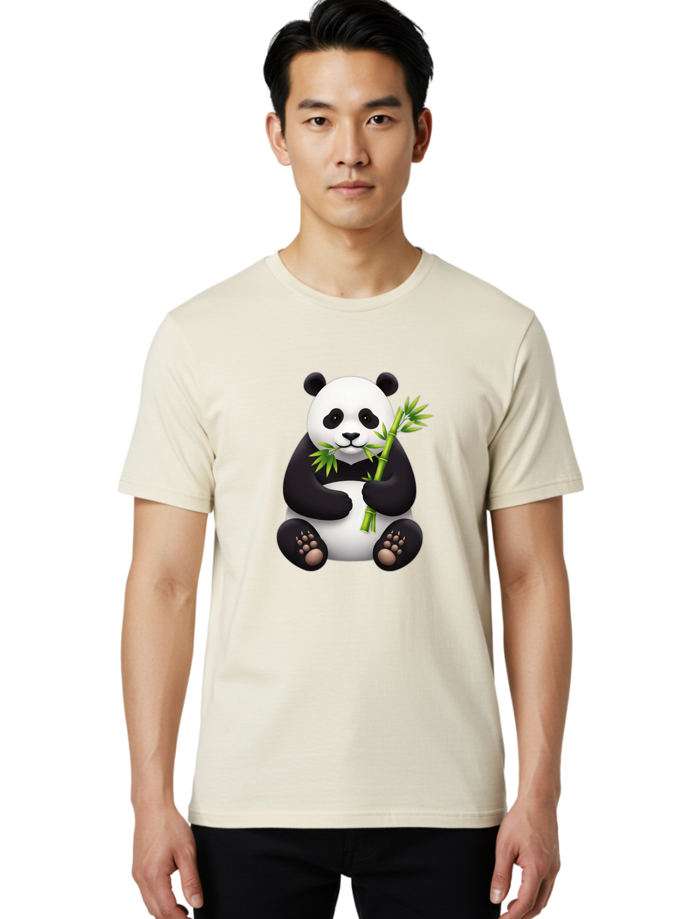 Panda-Eating-Bamboo-4 Men'S Graphic Tee, 100% Cotton, Comfortable Casual Summer Wear, Machine Washable, Vintage Camera, Old Camera, Antique Camera, Black Camera, Classic Photography, Photography Equipment, Nostalgic Device, Film Camera, Baf276