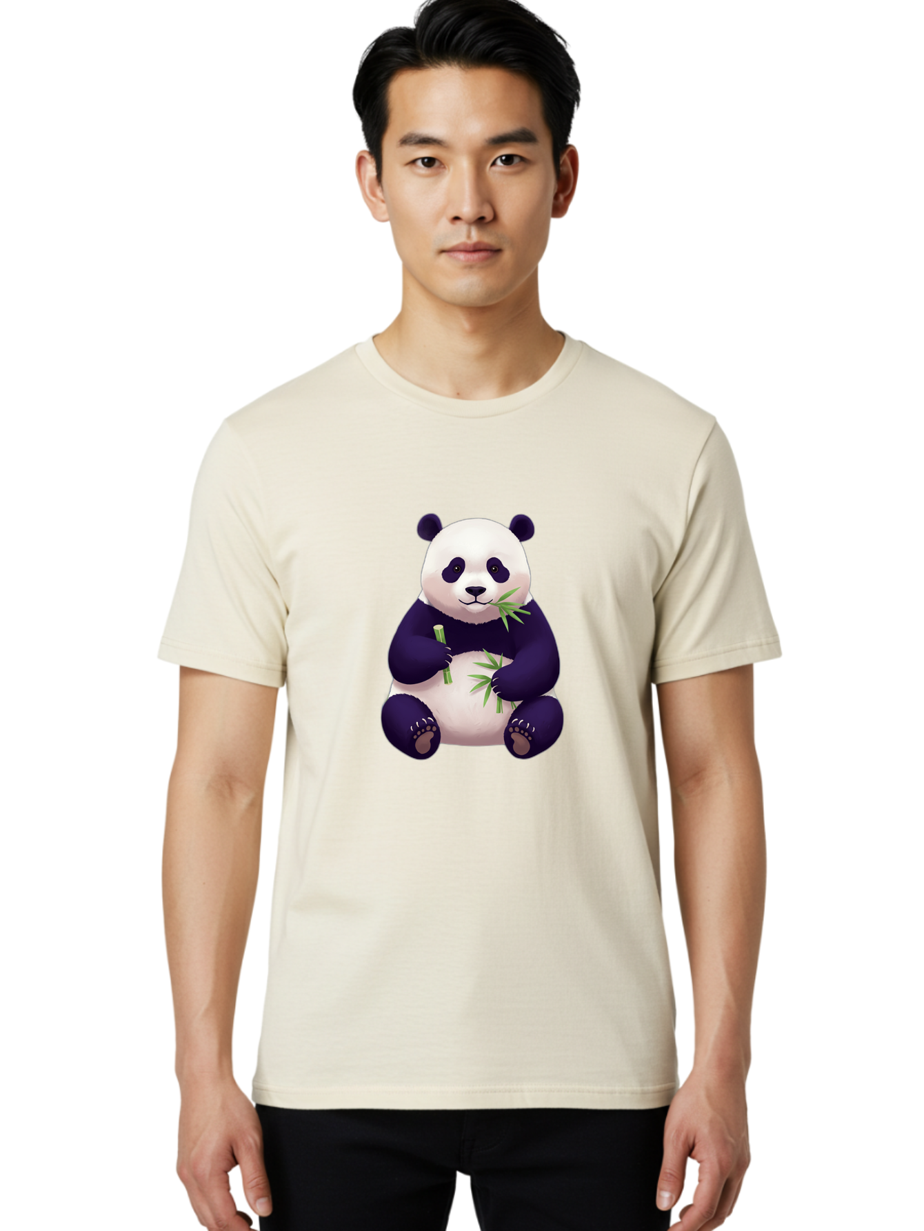Panda-Eating-Bamboo-5 Men'S Graphic Tee, 100% Cotton, Comfortable Casual Summer Wear, Machine Washable, Vintage Camera, Old Camera, Antique Camera, Black Camera, Classic Photography, Photography Equipment, Nostalgic Device, Film Camera, Baf277