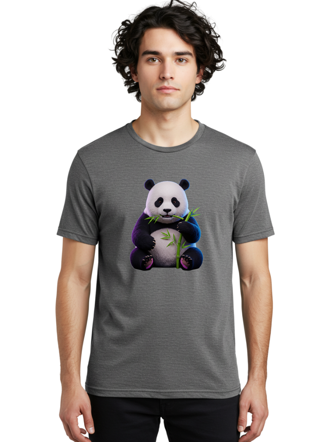 Panda-Eating-Bamboo-6 Men'S Graphic Tee, 100% Cotton, Comfortable Casual Summer Wear, Machine Washable, Vintage Camera, Old Camera, Antique Camera, Black Camera, Classic Photography, Photography Equipment, Nostalgic Device, Film Camera, Baf278