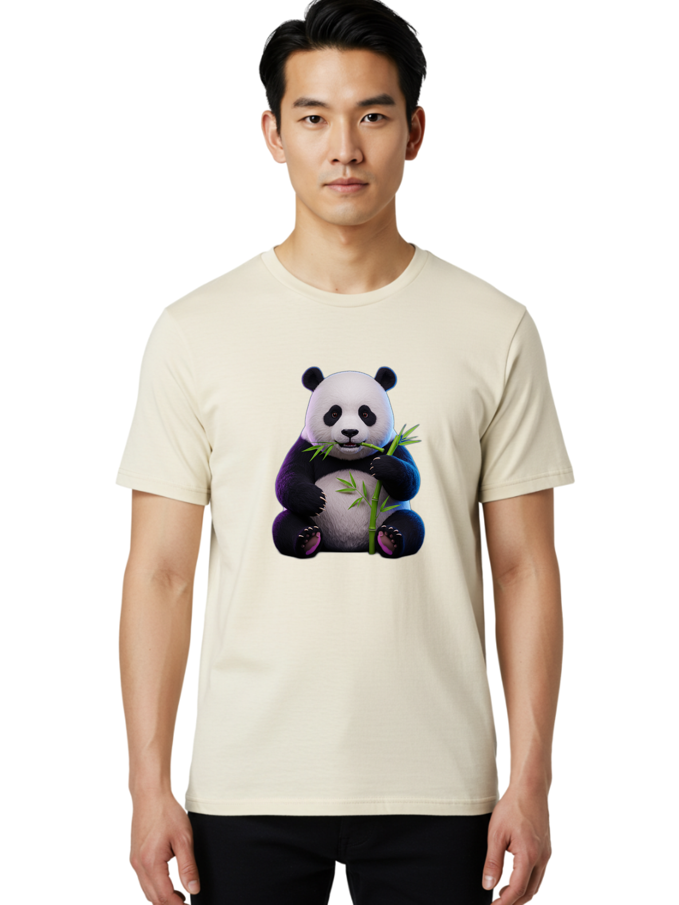 Panda-Eating-Bamboo-6 Men'S Graphic Tee, 100% Cotton, Comfortable Casual Summer Wear, Machine Washable, Vintage Camera, Old Camera, Antique Camera, Black Camera, Classic Photography, Photography Equipment, Nostalgic Device, Film Camera, Baf278