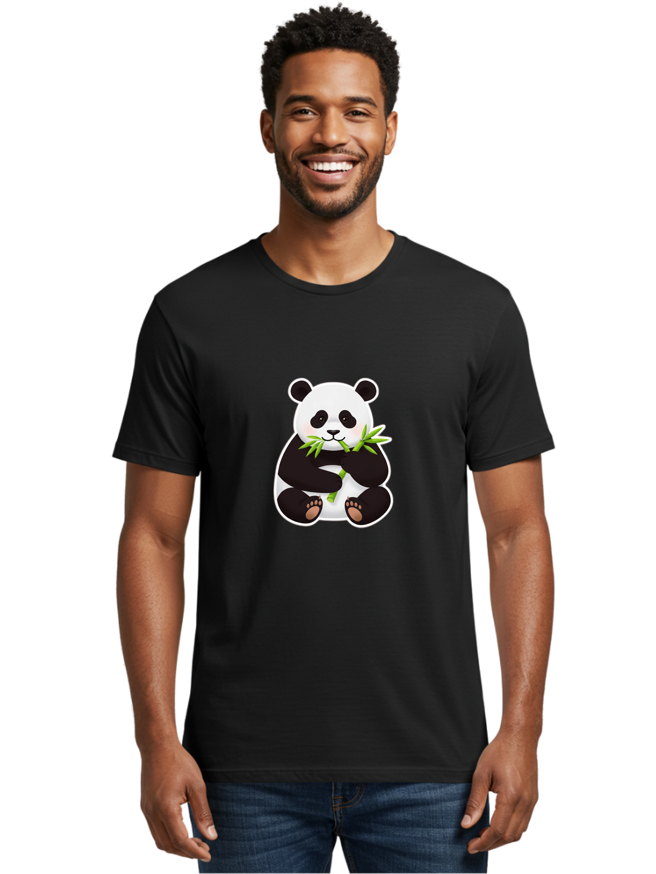 Panda-Eating-Bamboo-7 Men'S Graphic Tee, 100% Cotton, Comfortable Casual Summer Wear, Machine Washable, Vintage Camera, Old Camera, Antique Camera, Black Camera, Classic Photography, Photography Equipment, Nostalgic Device, Film Camera, Baf279