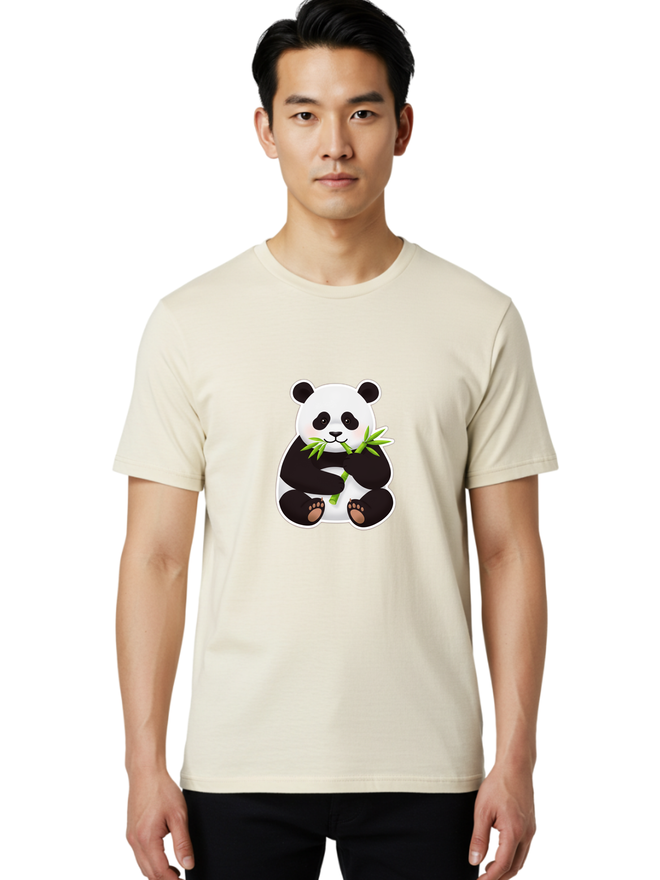Panda-Eating-Bamboo-7 Men'S Graphic Tee, 100% Cotton, Comfortable Casual Summer Wear, Machine Washable, Vintage Camera, Old Camera, Antique Camera, Black Camera, Classic Photography, Photography Equipment, Nostalgic Device, Film Camera, Baf279