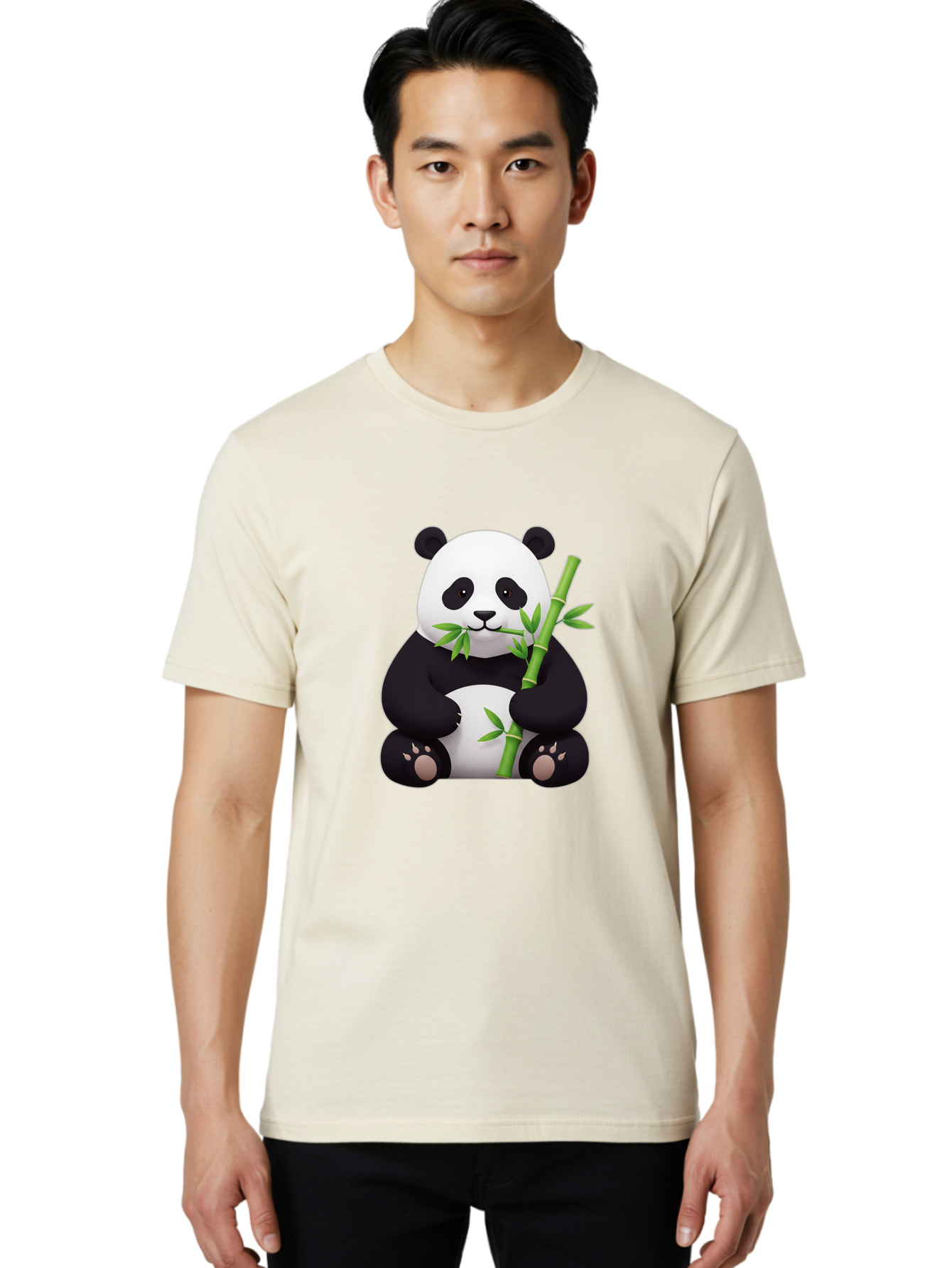 Panda-Eating-Bamboo Men'S Graphic Tee, 100% Cotton, Comfortable Casual Summer Wear, Machine Washable, Vintage Camera, Old Camera, Antique Camera, Black Camera, Classic Photography, Photography Equipment, Nostalgic Device, Film Camera, Baf280