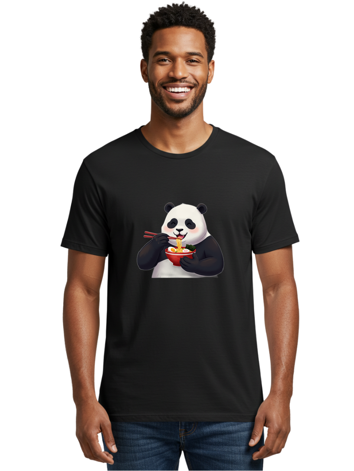 Panda-Eating-Noodles-2 Men'S Graphic Tee, 100% Cotton, Comfortable Casual Summer Wear, Machine Washable, Vintage Camera, Old Camera, Antique Camera, Black Camera, Classic Photography, Photography Equipment, Nostalgic Device, Film Camera, Baf282