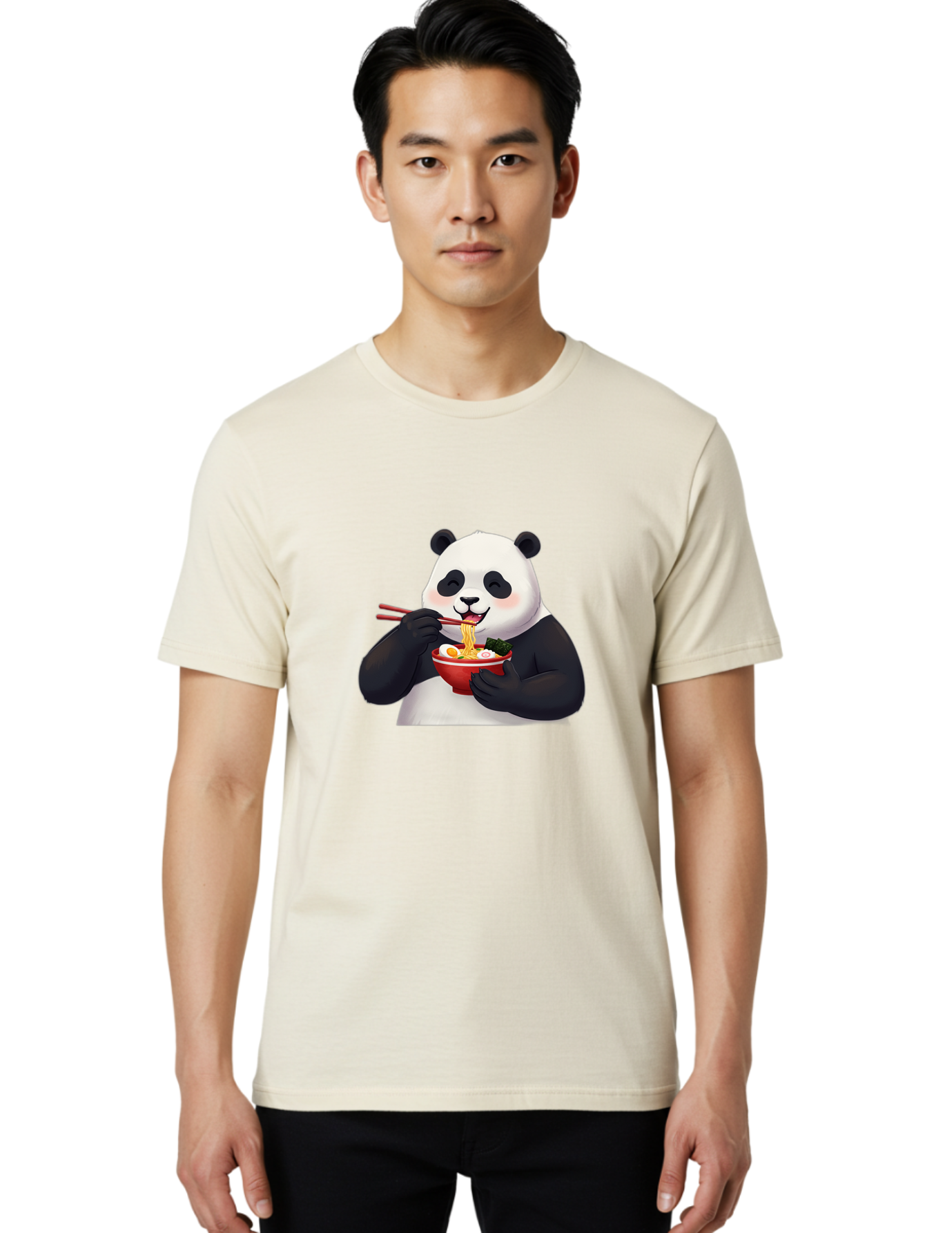 Panda-Eating-Noodles-2 Men'S Graphic Tee, 100% Cotton, Comfortable Casual Summer Wear, Machine Washable, Vintage Camera, Old Camera, Antique Camera, Black Camera, Classic Photography, Photography Equipment, Nostalgic Device, Film Camera, Baf282