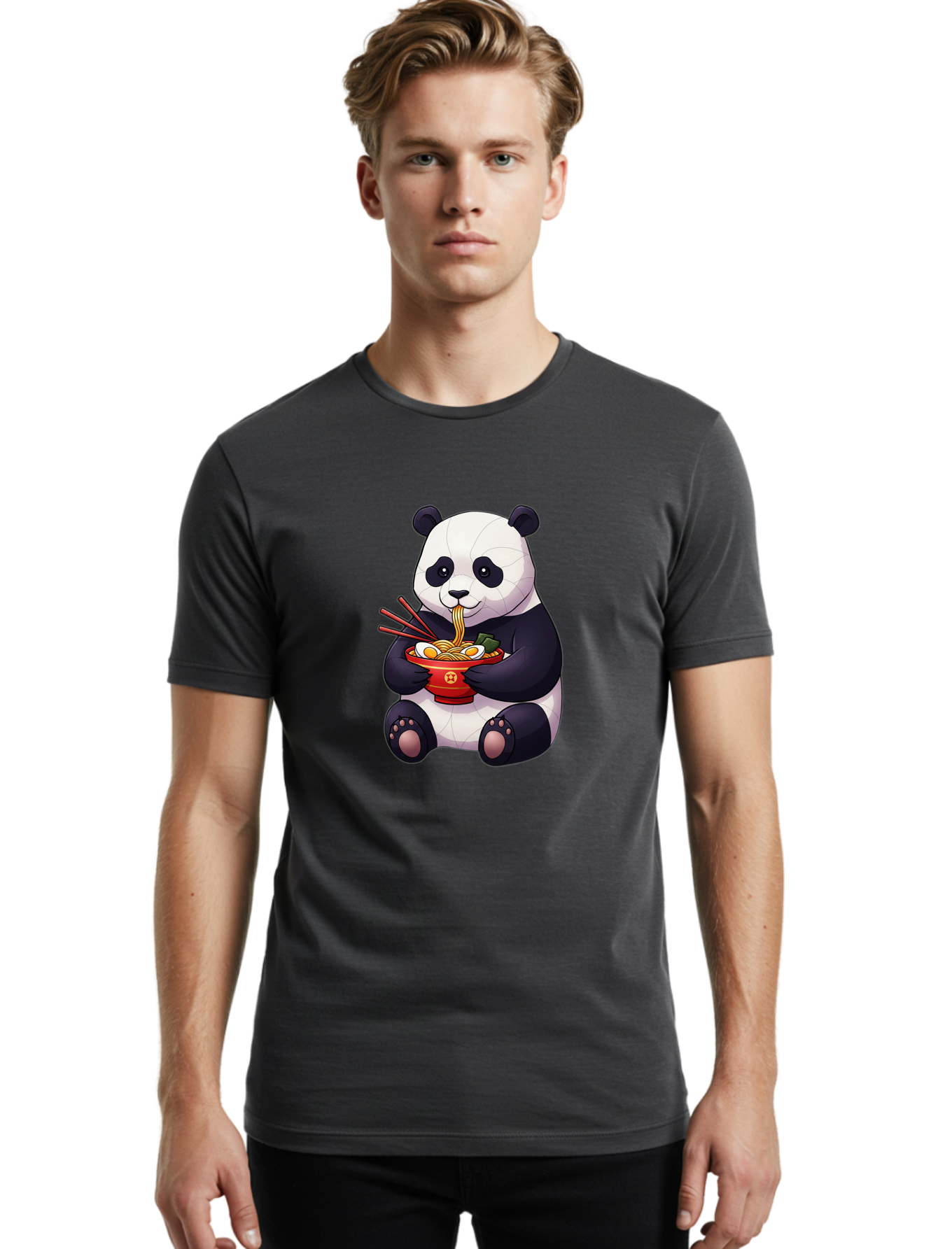 Panda-Eating-Noodles-3 Men'S Graphic Tee, 100% Cotton, Comfortable Casual Summer Wear, Machine Washable, Vintage Camera, Old Camera, Antique Camera, Black Camera, Classic Photography, Photography Equipment, Nostalgic Device, Film Camera, Baf283