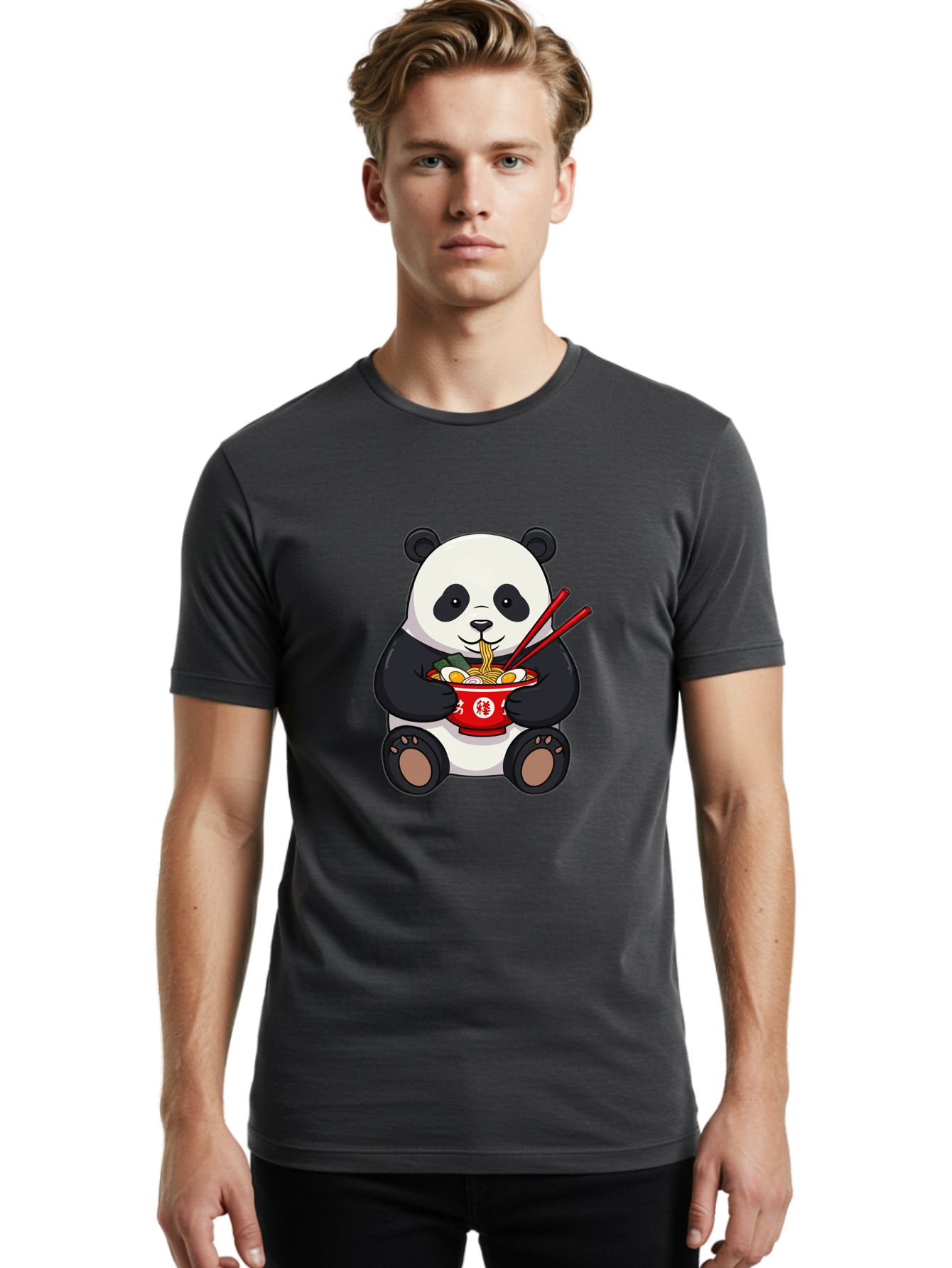 Panda-Eating-Ramen-1 Men'S Graphic Tee, 100% Cotton, Comfortable Casual Summer Wear, Machine Washable, Vintage Camera, Old Camera, Antique Camera, Black Camera, Classic Photography, Photography Equipment, Nostalgic Device, Film Camera, Baf285