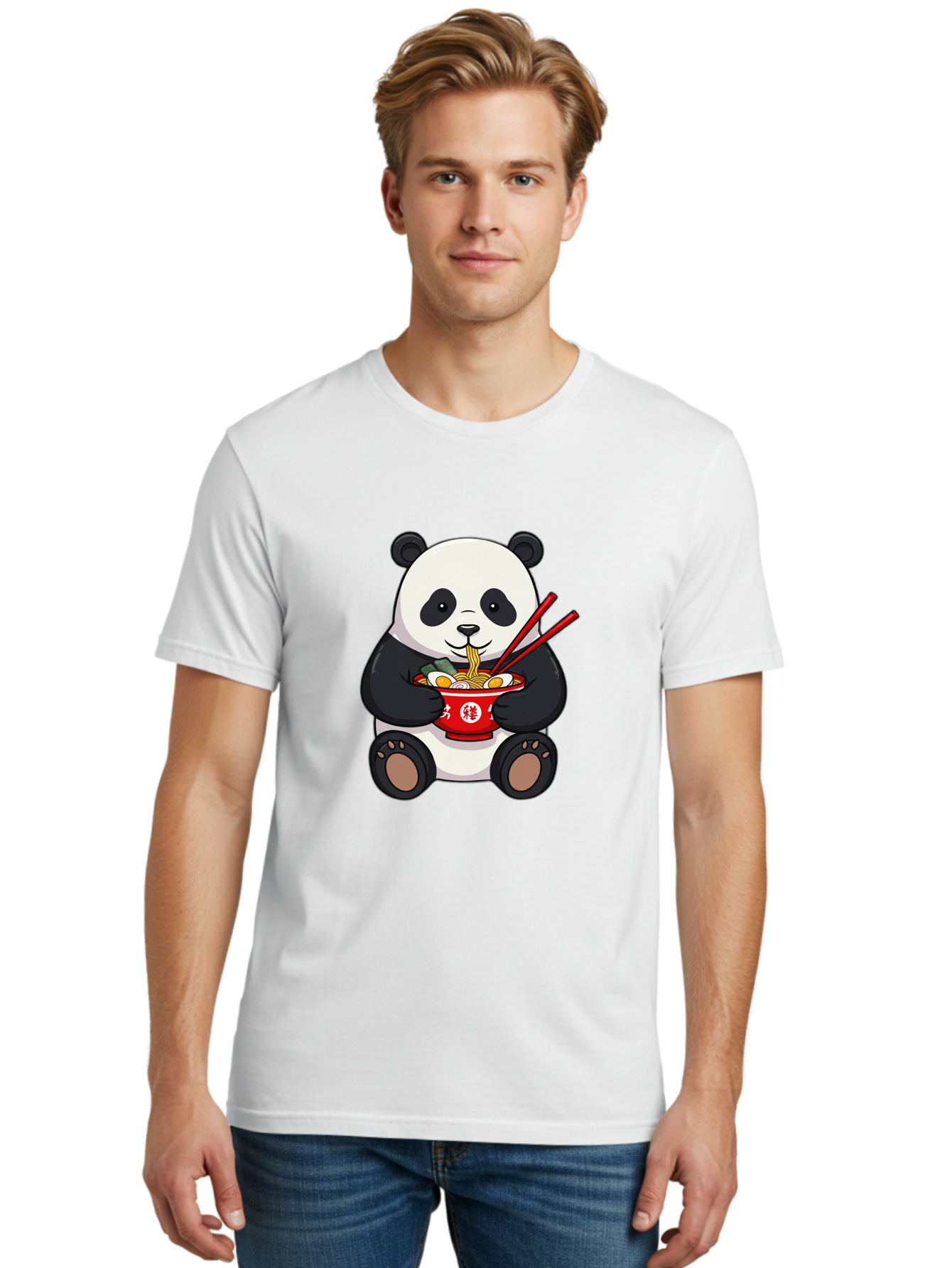 Panda-Eating-Ramen-1 Men'S Graphic Tee, 100% Cotton, Comfortable Casual Summer Wear, Machine Washable, Vintage Camera, Old Camera, Antique Camera, Black Camera, Classic Photography, Photography Equipment, Nostalgic Device, Film Camera, Baf285