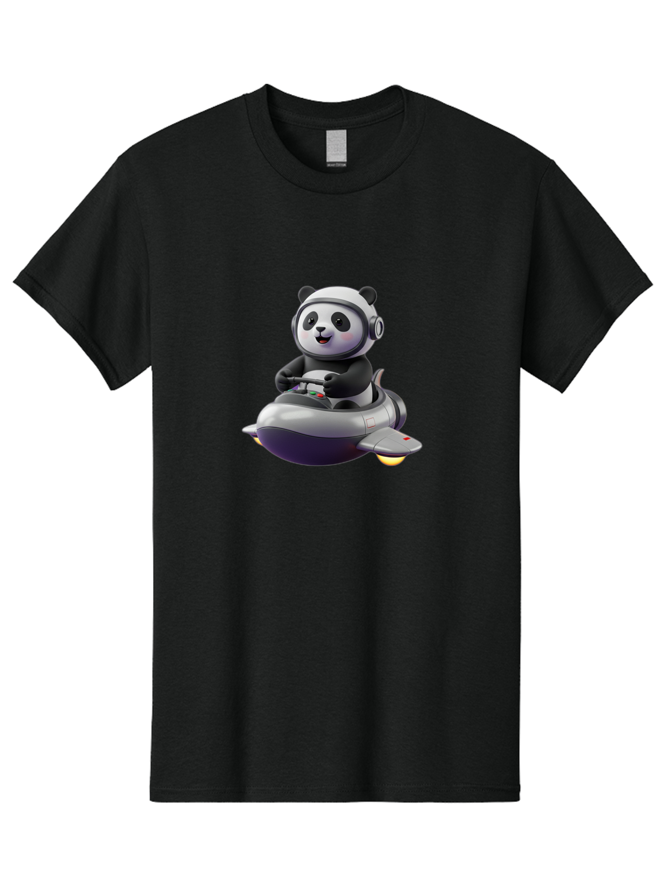 Panda-Flying-Jet Men'S Graphic Tee, 100% Cotton, Comfortable Casual Summer Wear, Machine Washable, Vintage Camera, Old Camera, Antique Camera, Black Camera, Classic Photography, Photography Equipment, Nostalgic Device, Film Camera, Camera Art Baf288