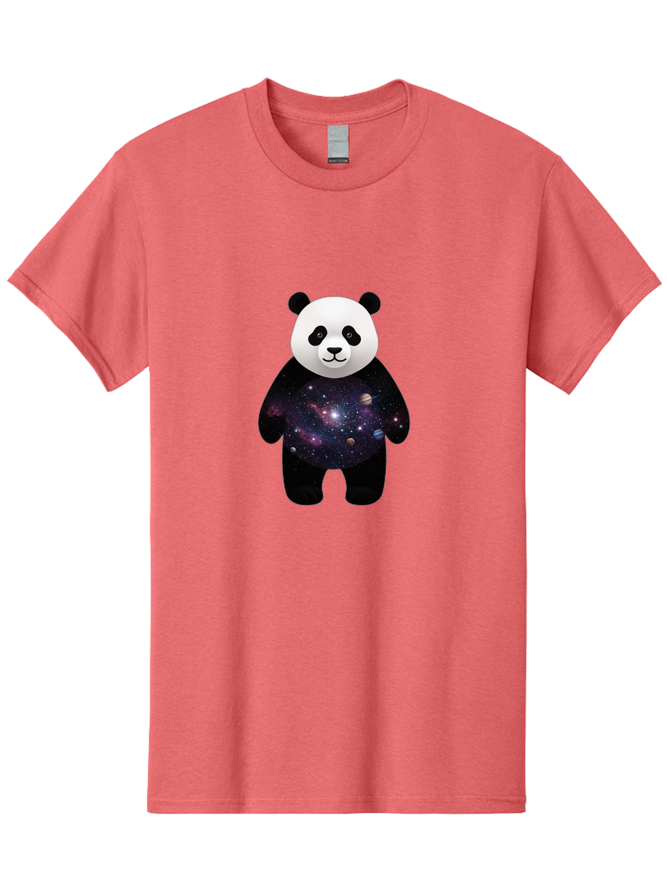 Panda-Galaxy-1 Men'S Graphic Tee, 100% Cotton, Comfortable Casual Summer Wear, Machine Washable, Vintage Camera, Old Camera, Antique Camera, Black Camera, Classic Photography, Photography Equipment, Nostalgic Device, Film Camera, Camera Art Baf289