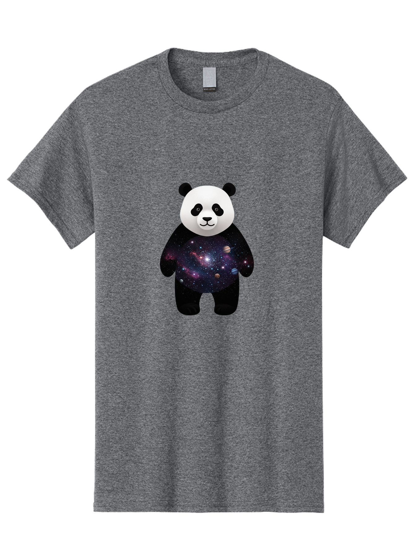 Panda-Galaxy-1 Men'S Graphic Tee, 100% Cotton, Comfortable Casual Summer Wear, Machine Washable, Vintage Camera, Old Camera, Antique Camera, Black Camera, Classic Photography, Photography Equipment, Nostalgic Device, Film Camera, Camera Art Baf289