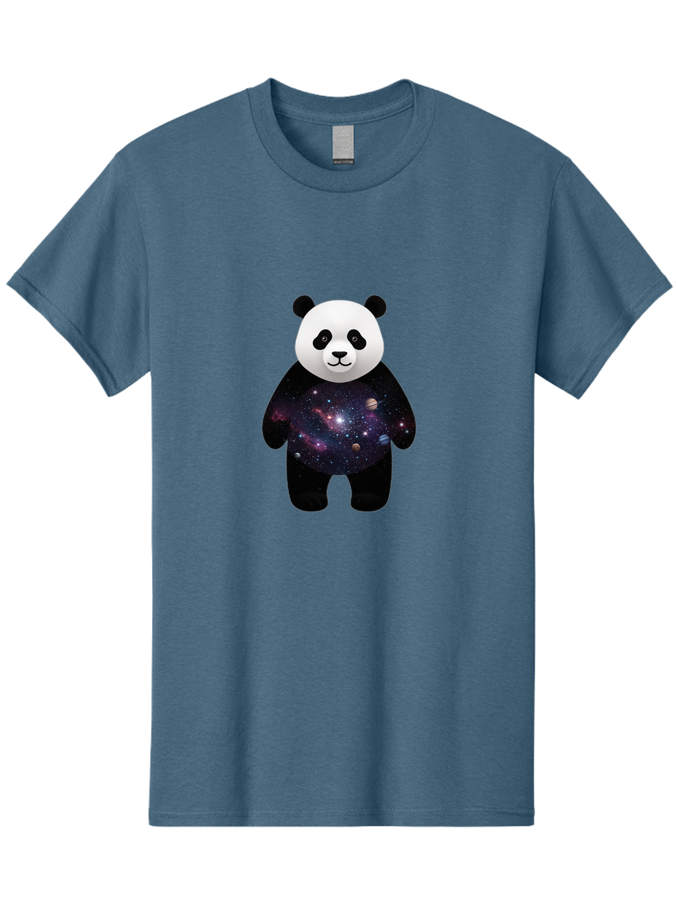 Panda-Galaxy-1 Men'S Graphic Tee, 100% Cotton, Comfortable Casual Summer Wear, Machine Washable, Vintage Camera, Old Camera, Antique Camera, Black Camera, Classic Photography, Photography Equipment, Nostalgic Device, Film Camera, Camera Art Baf289