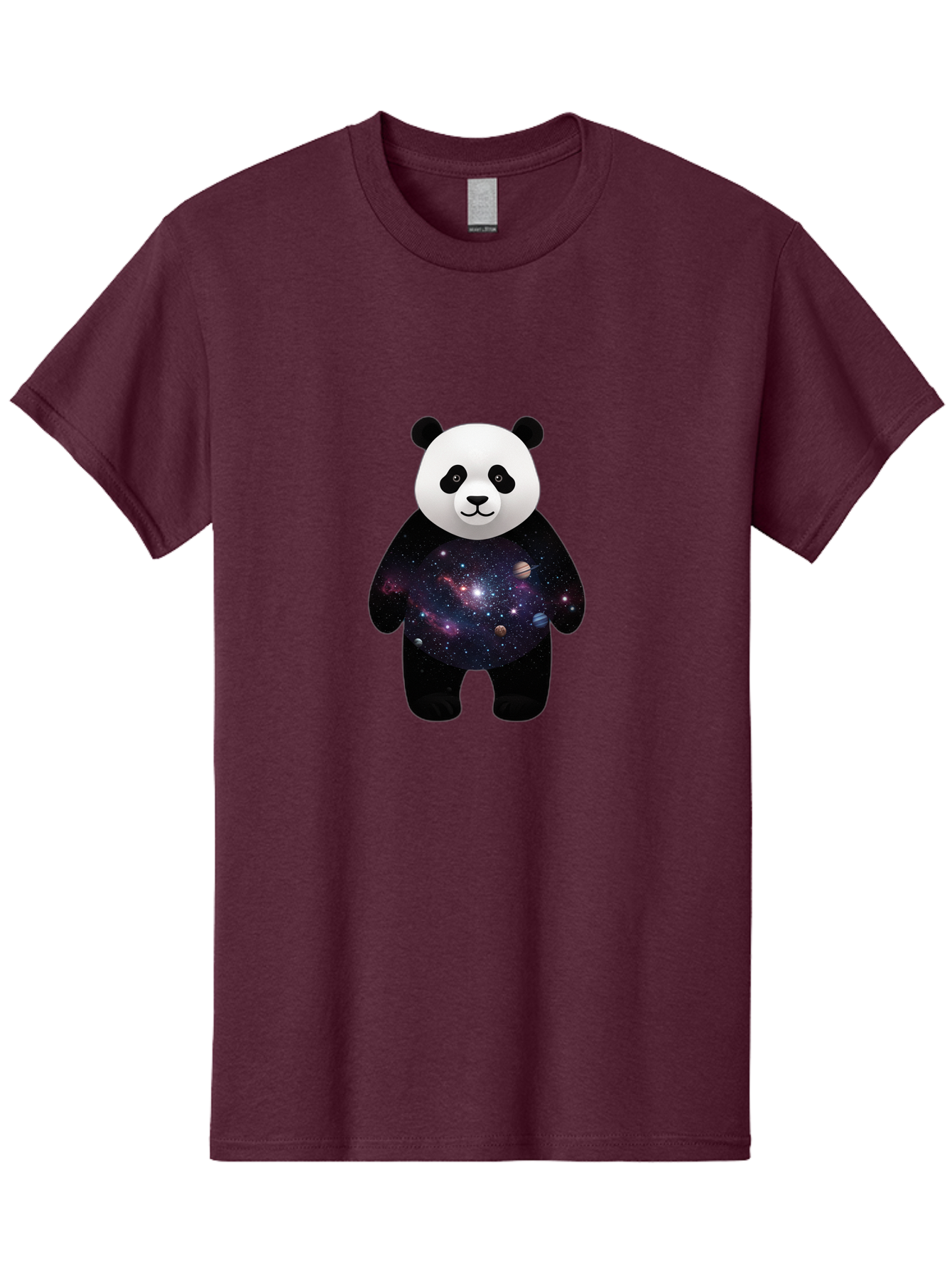 Panda-Galaxy-1 Men'S Graphic Tee, 100% Cotton, Comfortable Casual Summer Wear, Machine Washable, Vintage Camera, Old Camera, Antique Camera, Black Camera, Classic Photography, Photography Equipment, Nostalgic Device, Film Camera, Camera Art Baf289