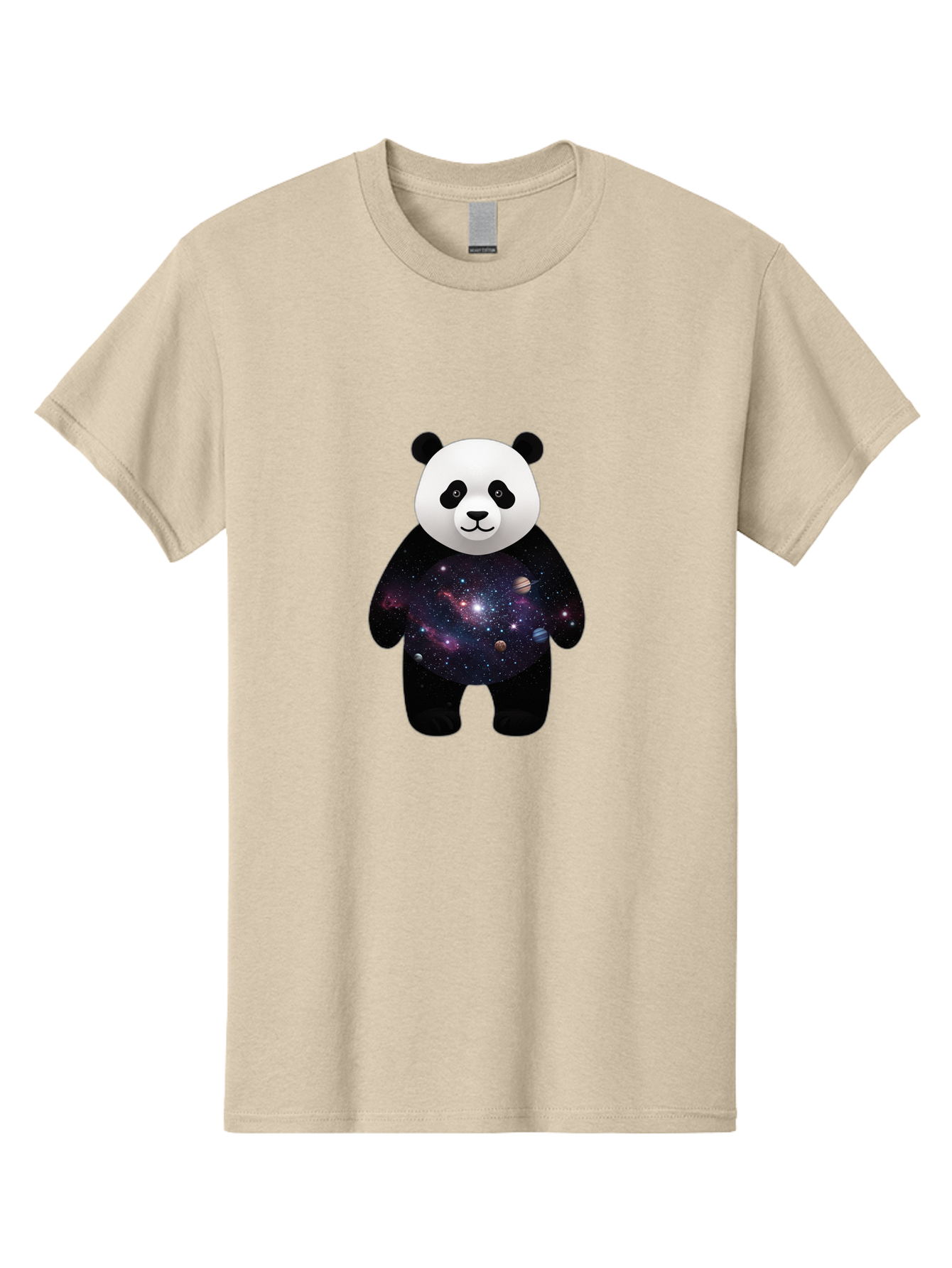Panda-Galaxy-1 Men'S Graphic Tee, 100% Cotton, Comfortable Casual Summer Wear, Machine Washable, Vintage Camera, Old Camera, Antique Camera, Black Camera, Classic Photography, Photography Equipment, Nostalgic Device, Film Camera, Camera Art Baf289