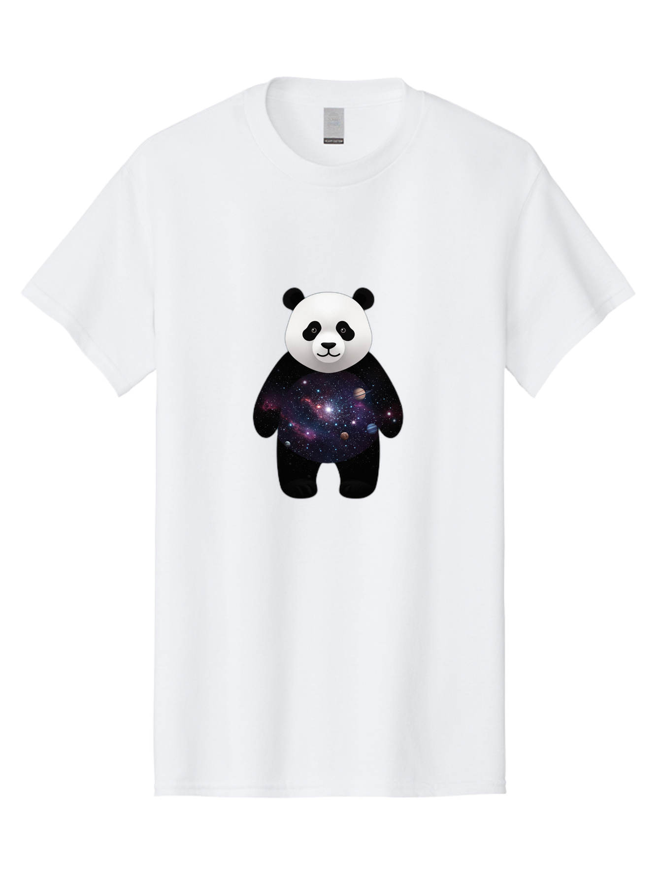 Panda-Galaxy-1 Men'S Graphic Tee, 100% Cotton, Comfortable Casual Summer Wear, Machine Washable, Vintage Camera, Old Camera, Antique Camera, Black Camera, Classic Photography, Photography Equipment, Nostalgic Device, Film Camera, Camera Art Baf289