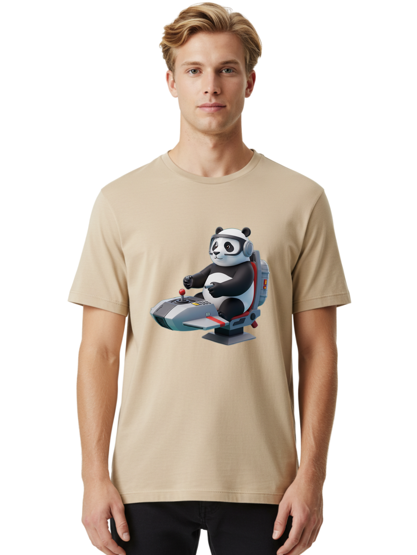 Panda-Gamer Men'S Graphic Tee, 100% Cotton, Comfortable Casual Summer Wear, Machine Washable, Vintage Camera, Old Camera, Antique Camera, Black Camera, Classic Photography, Photography Equipment, Nostalgic Device, Film Camera, Camera Art Baf294