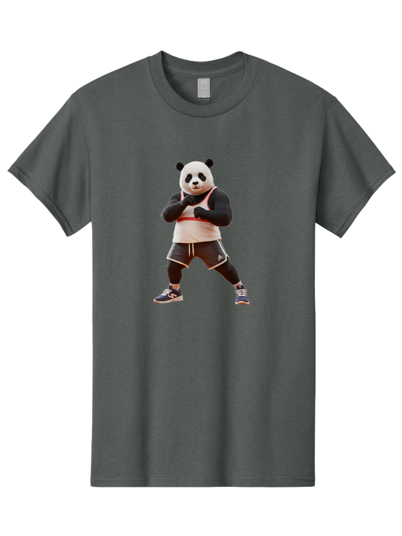 Panda-In-Boxing-Stance Men'S Graphic Tee, 100% Cotton, Comfortable Casual Summer Wear, Machine Washable, Vintage Camera, Old Camera, Antique Camera, Black Camera, Classic Photography, Photography Equipment, Nostalgic Device, Film Camera, Baf295