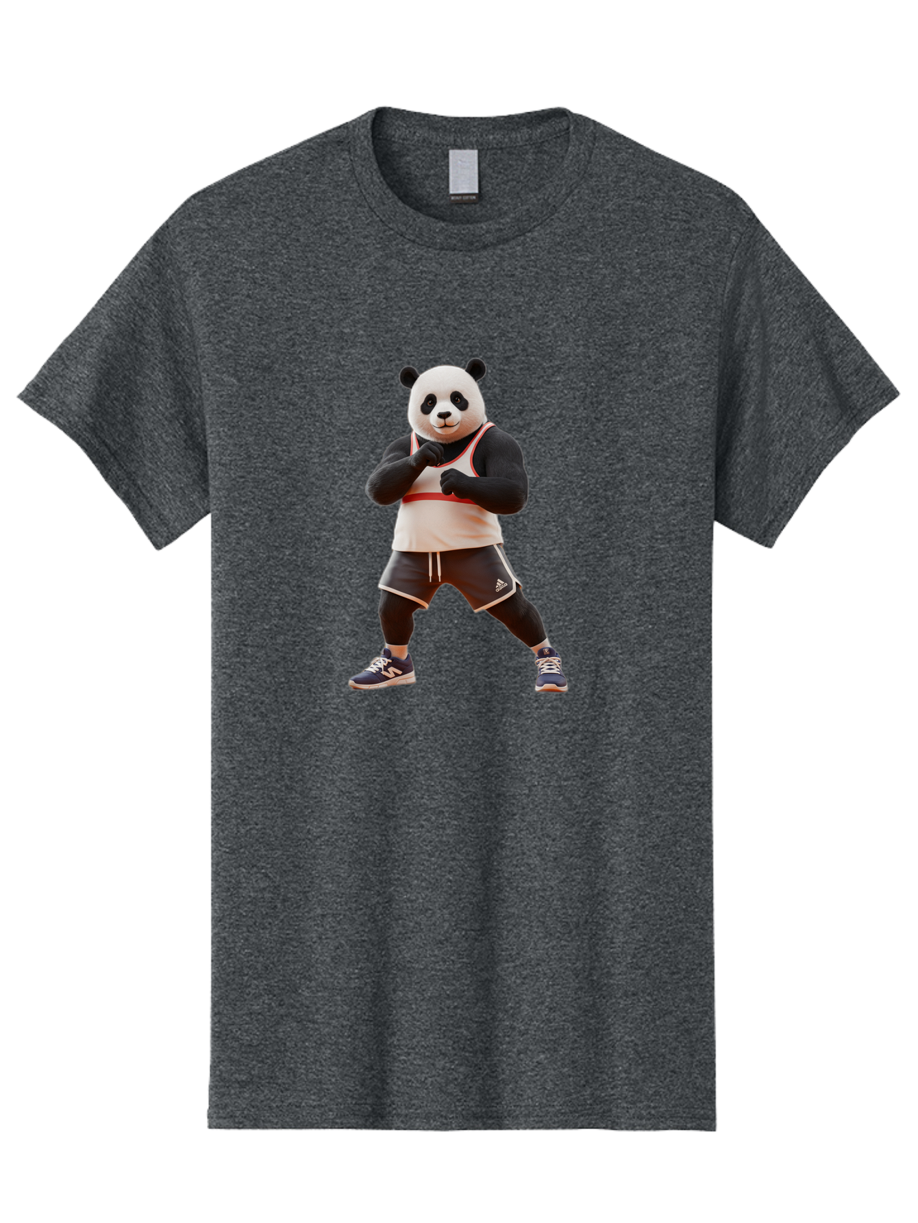 Panda-In-Boxing-Stance Men'S Graphic Tee, 100% Cotton, Comfortable Casual Summer Wear, Machine Washable, Vintage Camera, Old Camera, Antique Camera, Black Camera, Classic Photography, Photography Equipment, Nostalgic Device, Film Camera, Baf295