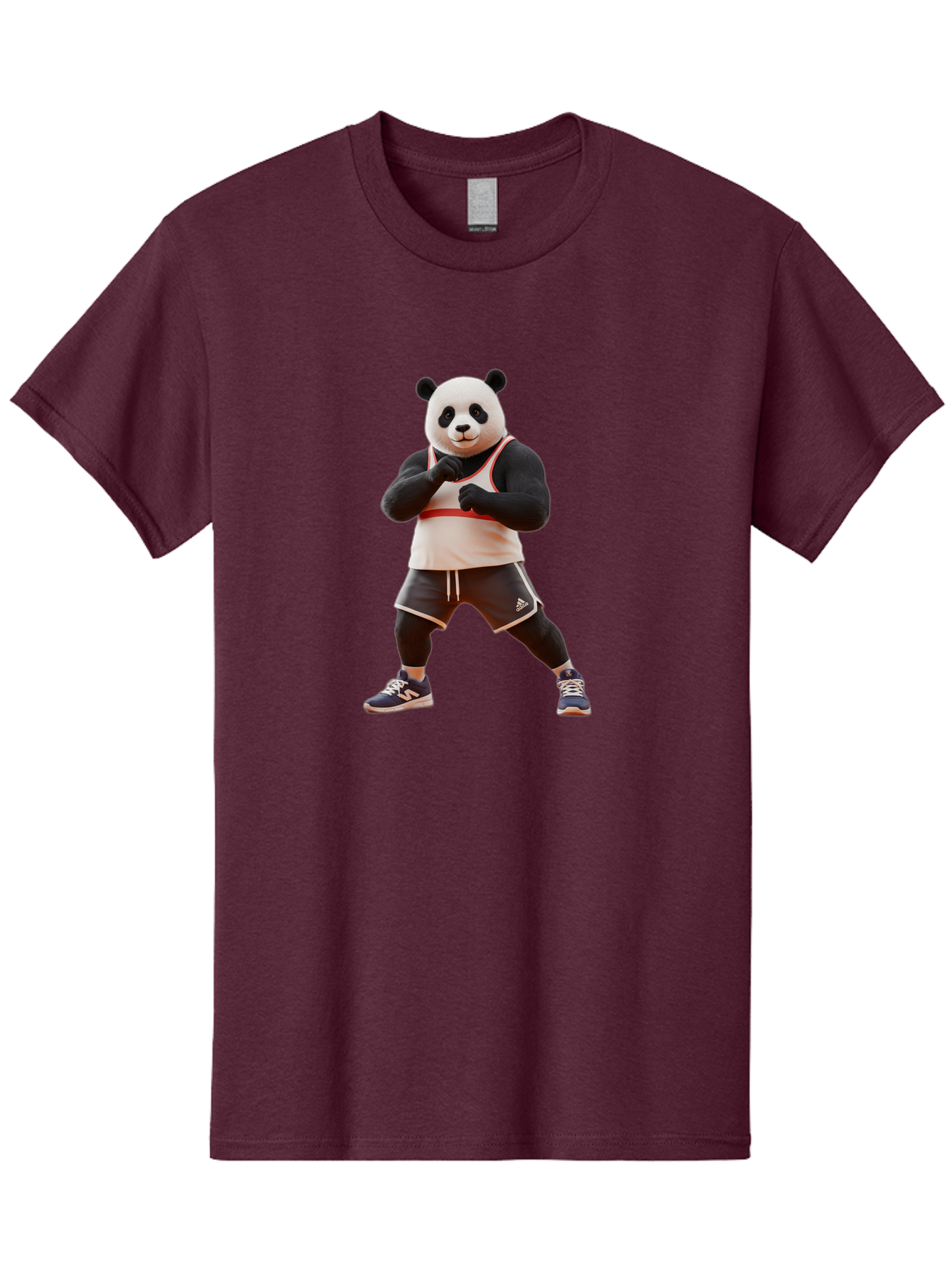 Panda-In-Boxing-Stance Men'S Graphic Tee, 100% Cotton, Comfortable Casual Summer Wear, Machine Washable, Vintage Camera, Old Camera, Antique Camera, Black Camera, Classic Photography, Photography Equipment, Nostalgic Device, Film Camera, Baf295