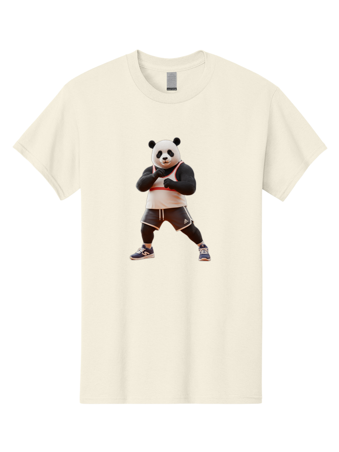 Panda-In-Boxing-Stance Men'S Graphic Tee, 100% Cotton, Comfortable Casual Summer Wear, Machine Washable, Vintage Camera, Old Camera, Antique Camera, Black Camera, Classic Photography, Photography Equipment, Nostalgic Device, Film Camera, Baf295
