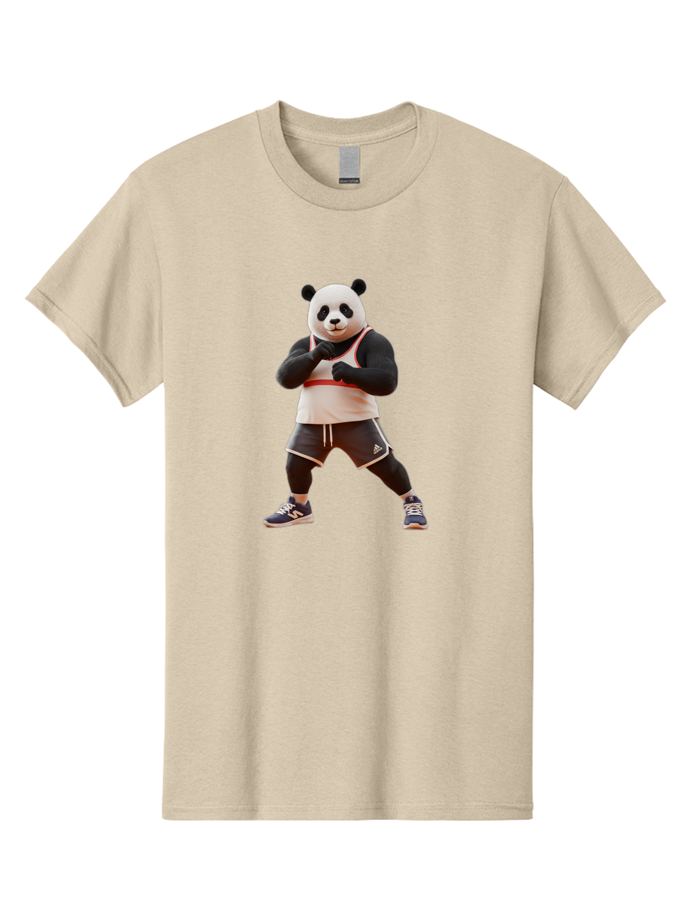 Panda-In-Boxing-Stance Men'S Graphic Tee, 100% Cotton, Comfortable Casual Summer Wear, Machine Washable, Vintage Camera, Old Camera, Antique Camera, Black Camera, Classic Photography, Photography Equipment, Nostalgic Device, Film Camera, Baf295