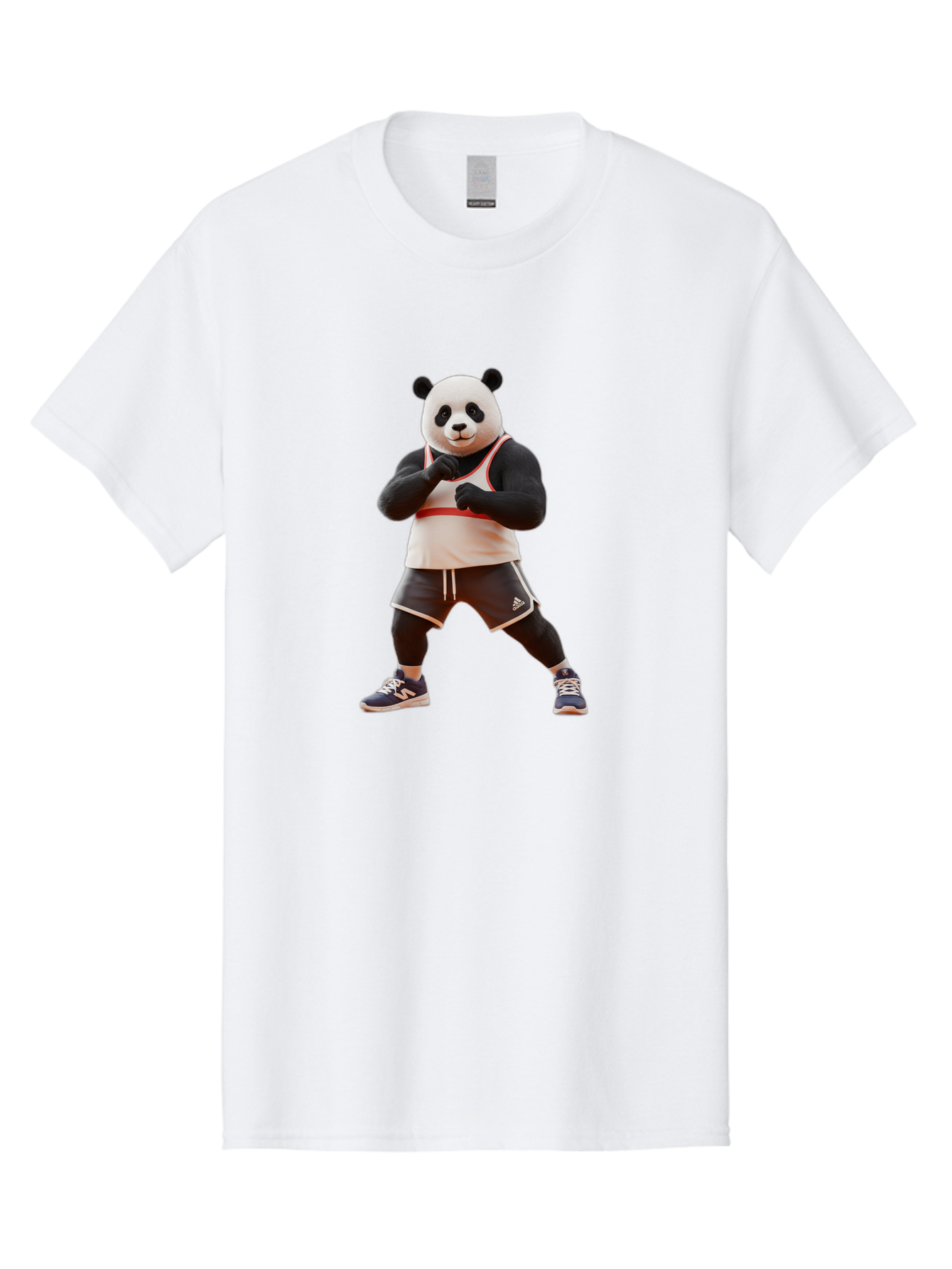 Panda-In-Boxing-Stance Men'S Graphic Tee, 100% Cotton, Comfortable Casual Summer Wear, Machine Washable, Vintage Camera, Old Camera, Antique Camera, Black Camera, Classic Photography, Photography Equipment, Nostalgic Device, Film Camera, Baf295