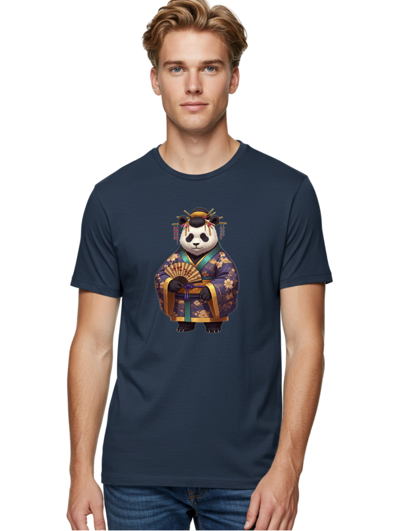 Panda-In-Kimono Men'S Graphic Tee, 100% Cotton, Comfortable Casual Summer Wear, Machine Washable, Vintage Camera, Old Camera, Antique Camera, Black Camera, Classic Photography, Photography Equipment, Nostalgic Device, Film Camera, Camera Art Baf296
