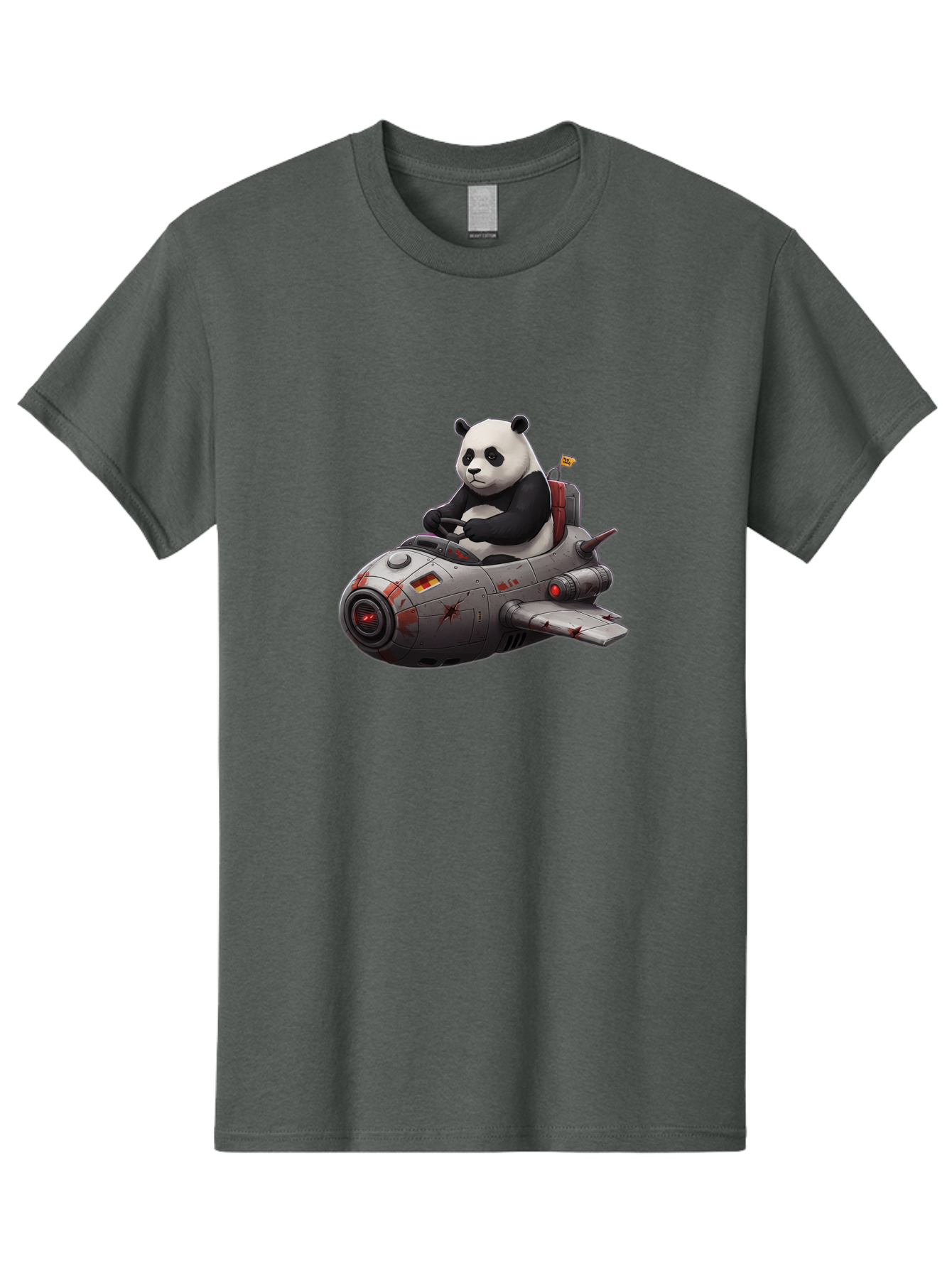 Panda-In-Spaceship-1 Men'S Graphic Tee, 100% Cotton, Comfortable Casual Summer Wear, Machine Washable, Vintage Camera, Old Camera, Antique Camera, Black Camera, Classic Photography, Photography Equipment, Nostalgic Device, Film Camera, Baf298