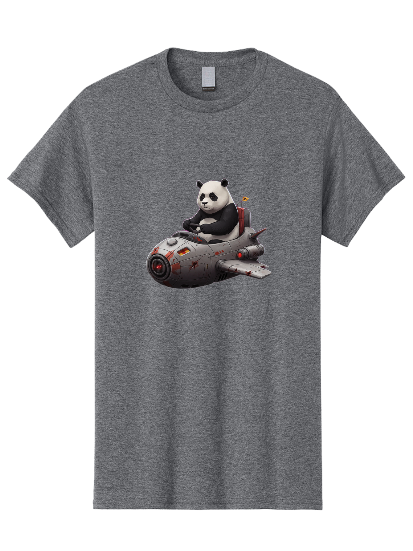 Panda-In-Spaceship-1 Men'S Graphic Tee, 100% Cotton, Comfortable Casual Summer Wear, Machine Washable, Vintage Camera, Old Camera, Antique Camera, Black Camera, Classic Photography, Photography Equipment, Nostalgic Device, Film Camera, Baf298