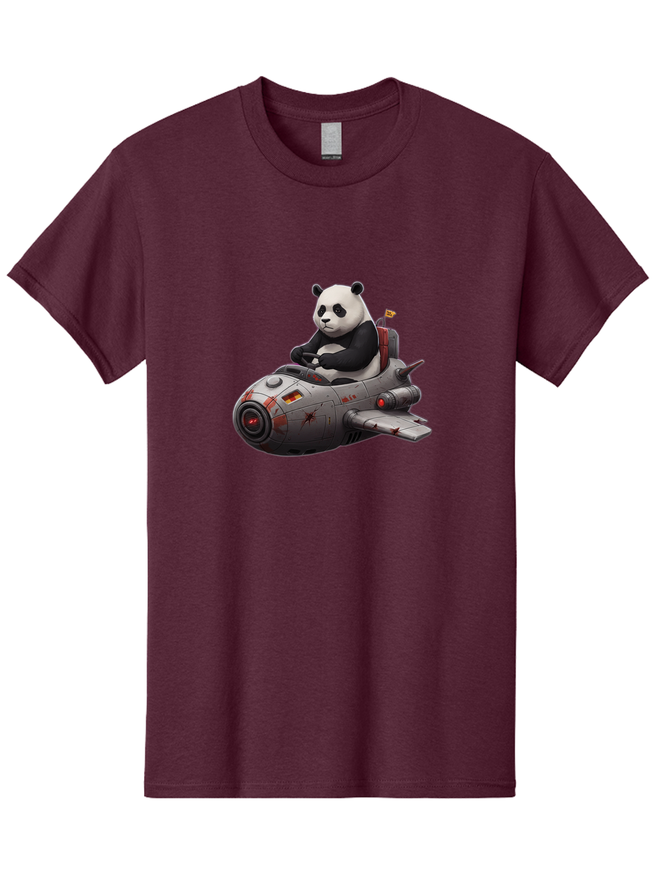 Panda-In-Spaceship-1 Men'S Graphic Tee, 100% Cotton, Comfortable Casual Summer Wear, Machine Washable, Vintage Camera, Old Camera, Antique Camera, Black Camera, Classic Photography, Photography Equipment, Nostalgic Device, Film Camera, Baf298