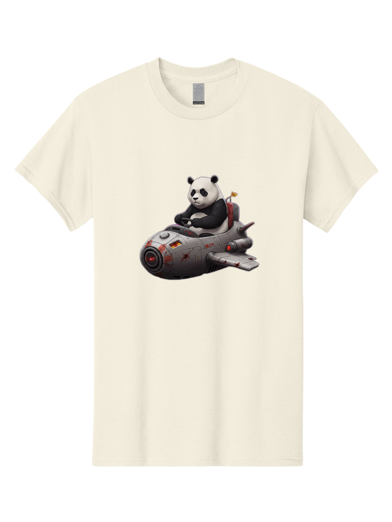 Panda-In-Spaceship-1 Men'S Graphic Tee, 100% Cotton, Comfortable Casual Summer Wear, Machine Washable, Vintage Camera, Old Camera, Antique Camera, Black Camera, Classic Photography, Photography Equipment, Nostalgic Device, Film Camera, Baf298