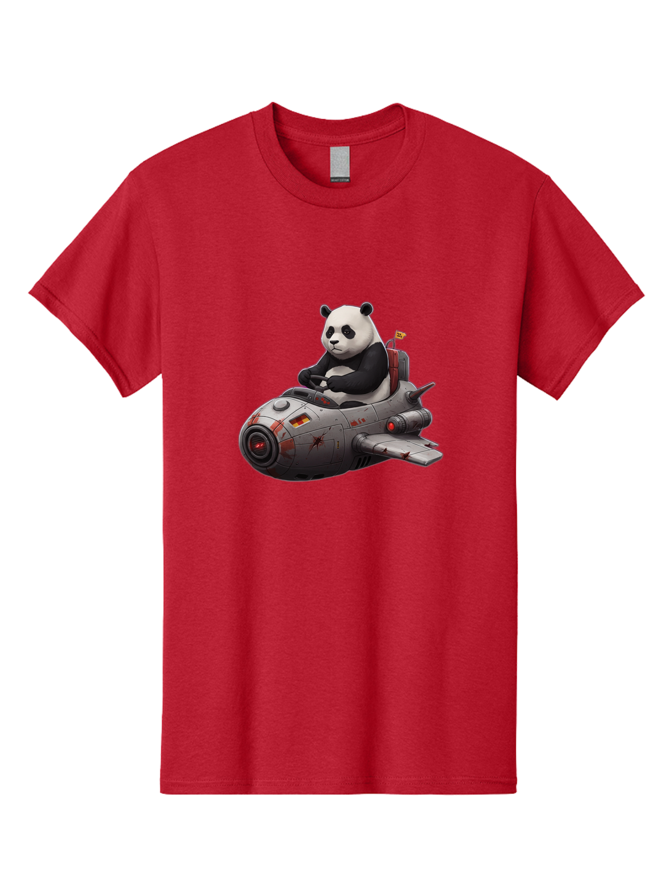 Panda-In-Spaceship-1 Men'S Graphic Tee, 100% Cotton, Comfortable Casual Summer Wear, Machine Washable, Vintage Camera, Old Camera, Antique Camera, Black Camera, Classic Photography, Photography Equipment, Nostalgic Device, Film Camera, Baf298