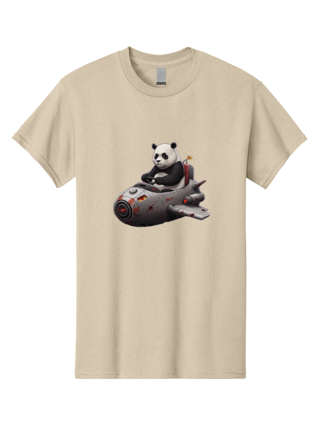 Panda-In-Spaceship-1 Men'S Graphic Tee, 100% Cotton, Comfortable Casual Summer Wear, Machine Washable, Vintage Camera, Old Camera, Antique Camera, Black Camera, Classic Photography, Photography Equipment, Nostalgic Device, Film Camera, Baf298